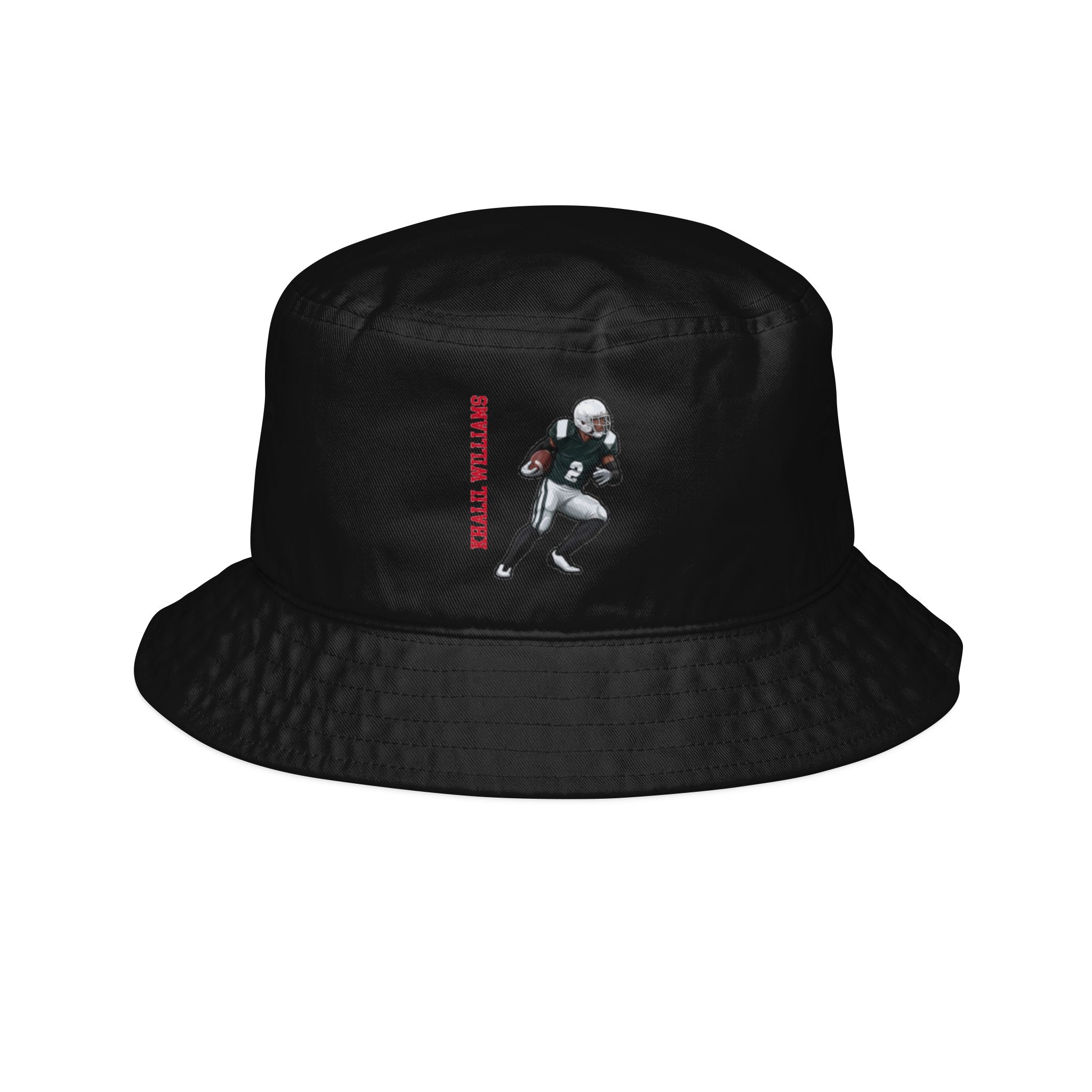 Bucket Hat — character_name_vertical in Black