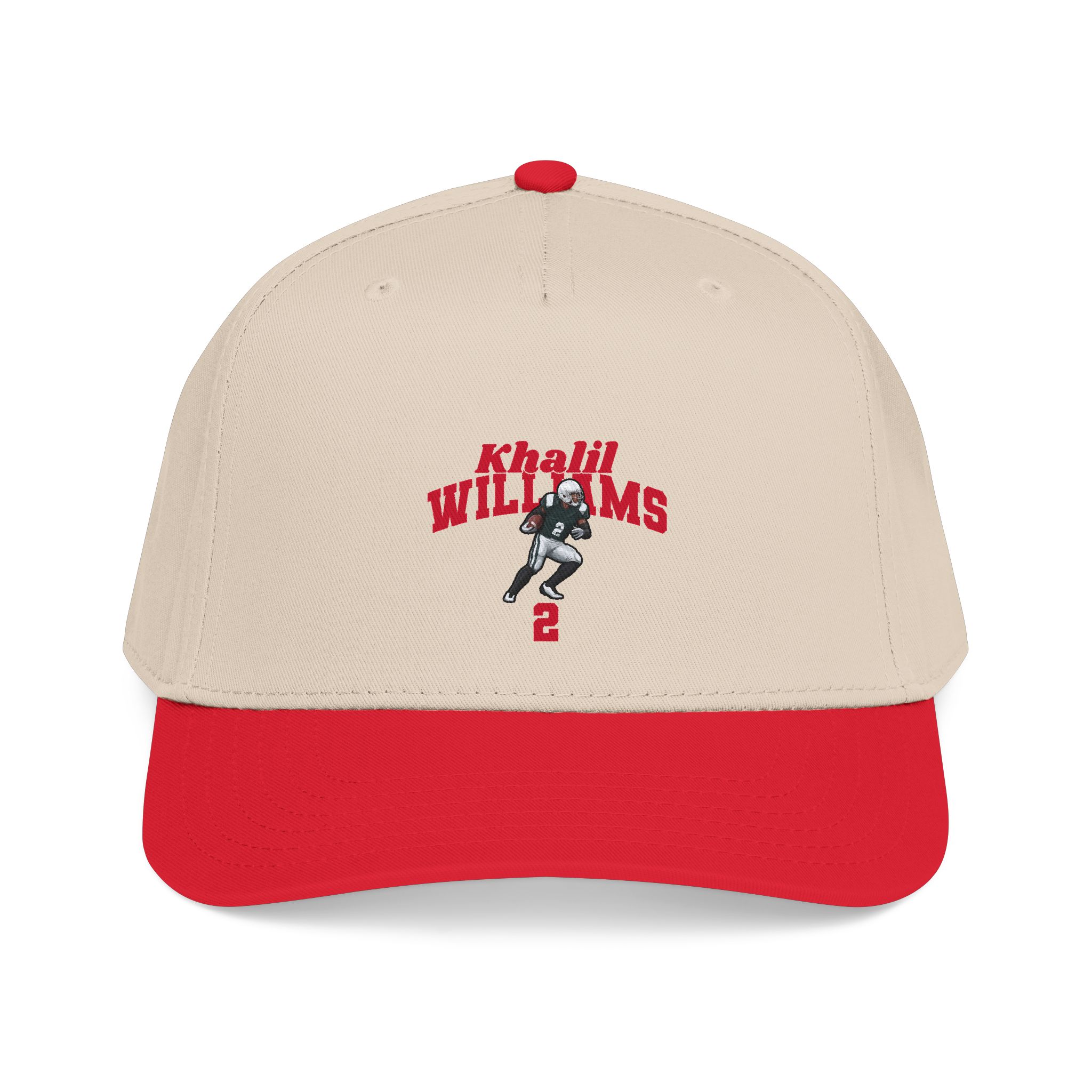 Baseball Cap — character_signature_arch in Red / Natural