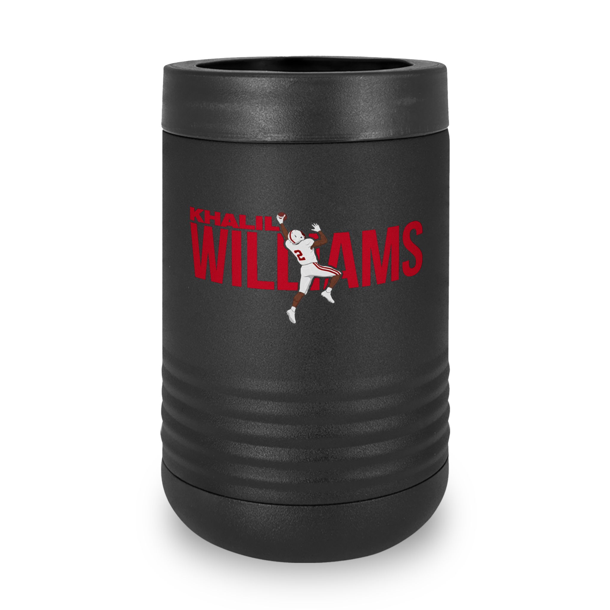 Stainless Can Cooler — character_player_name in Black