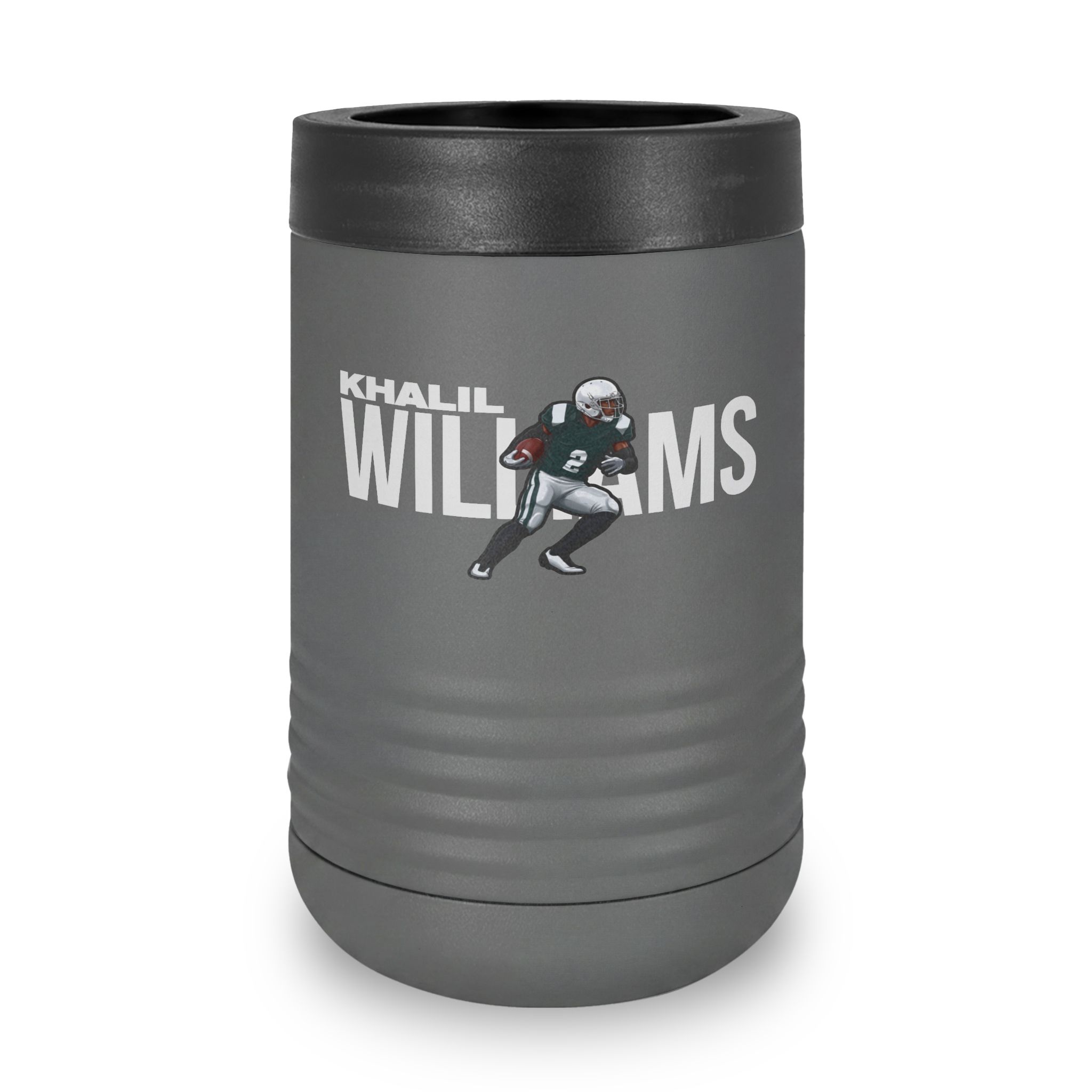 Stainless Can Cooler — character_player_name in Grey