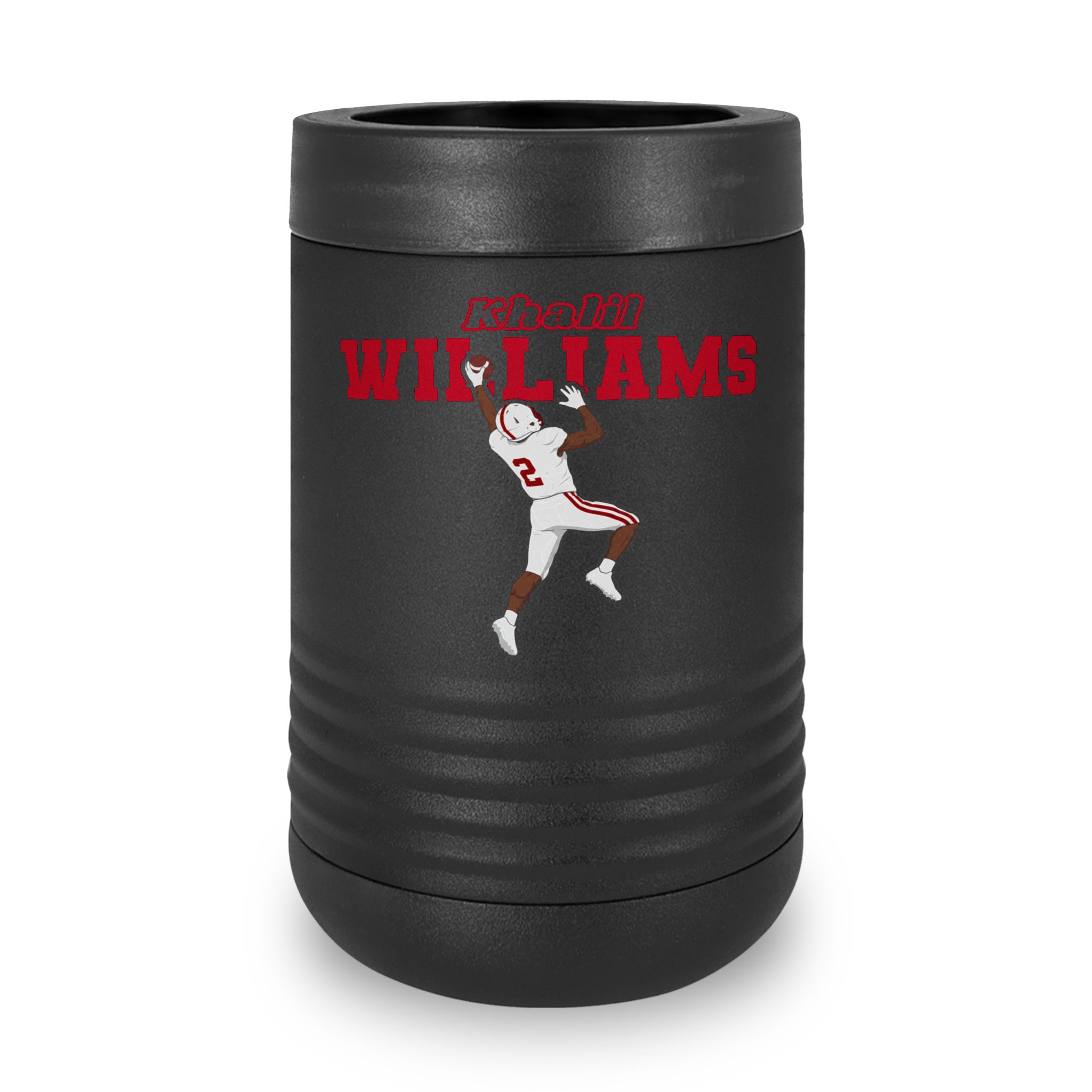Stainless Can Cooler — character_name_arch in Black