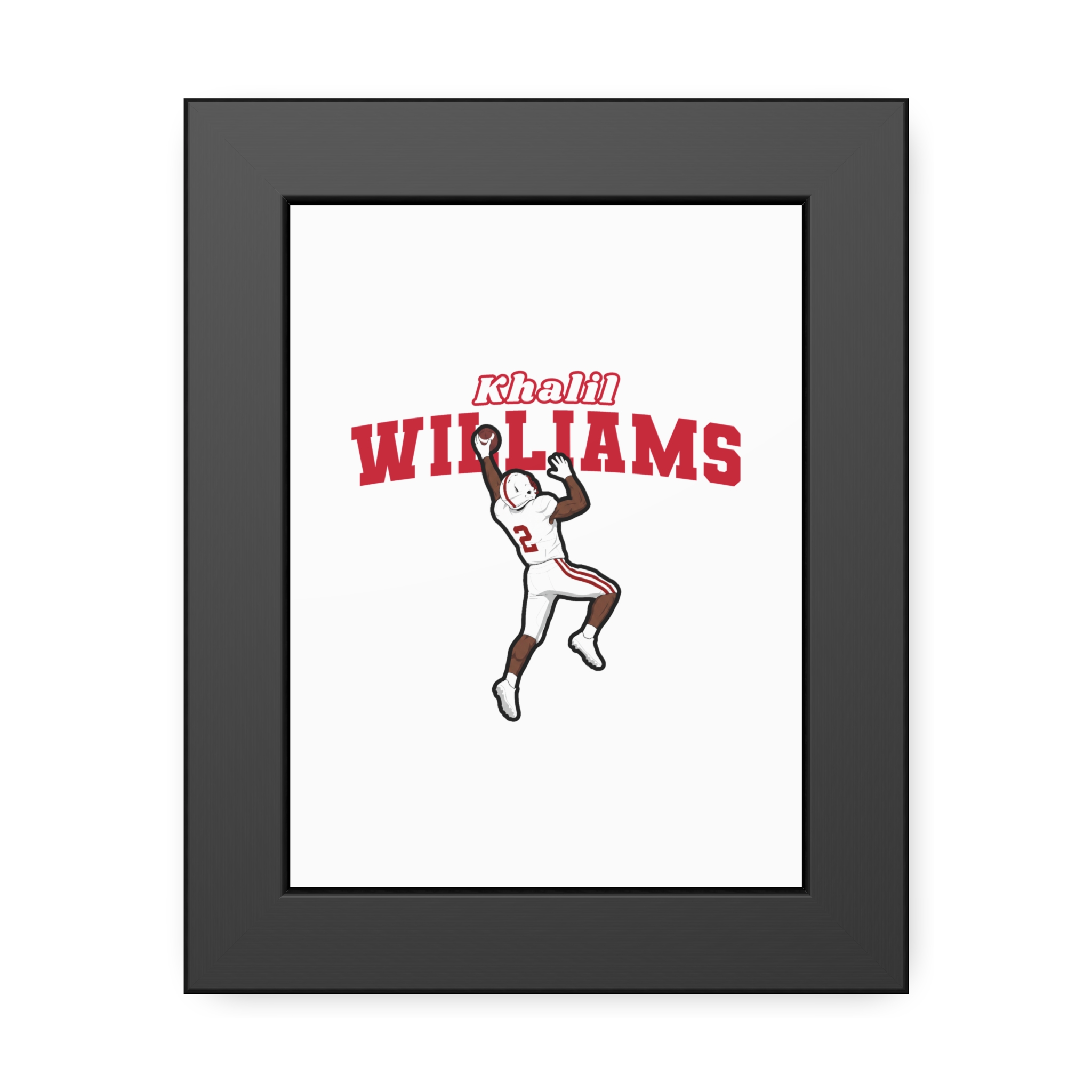 Framed Poster — character_name_arch in Black