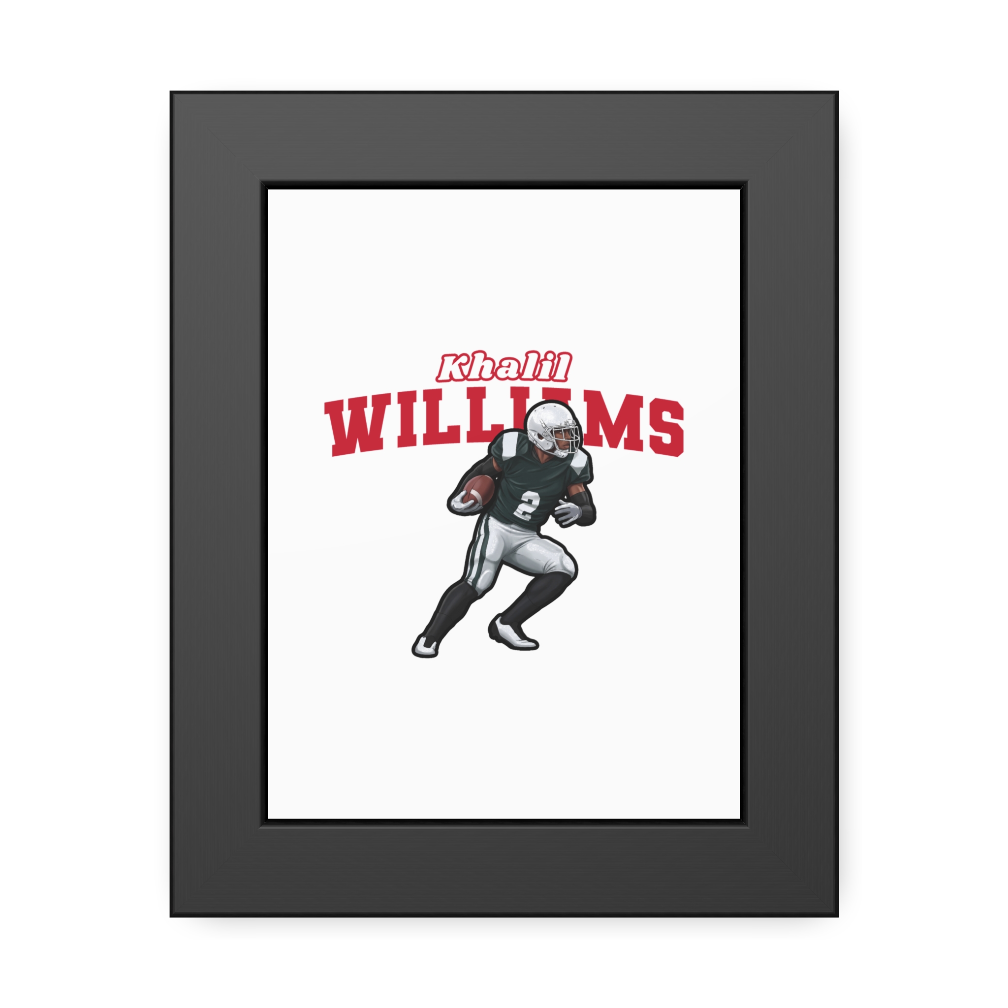 Framed Poster — character_name_arch in Black