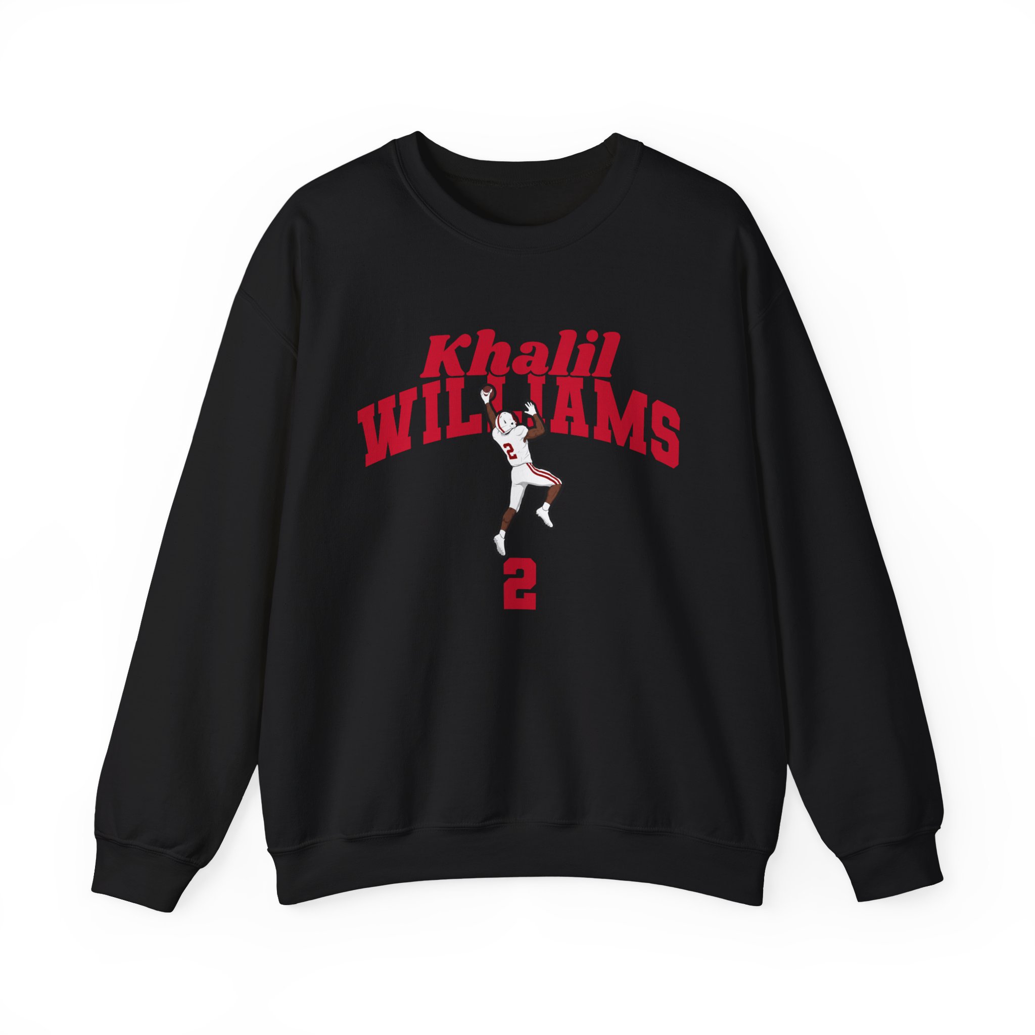 Crewneck Sweatshirt — character_signature_arch in Black