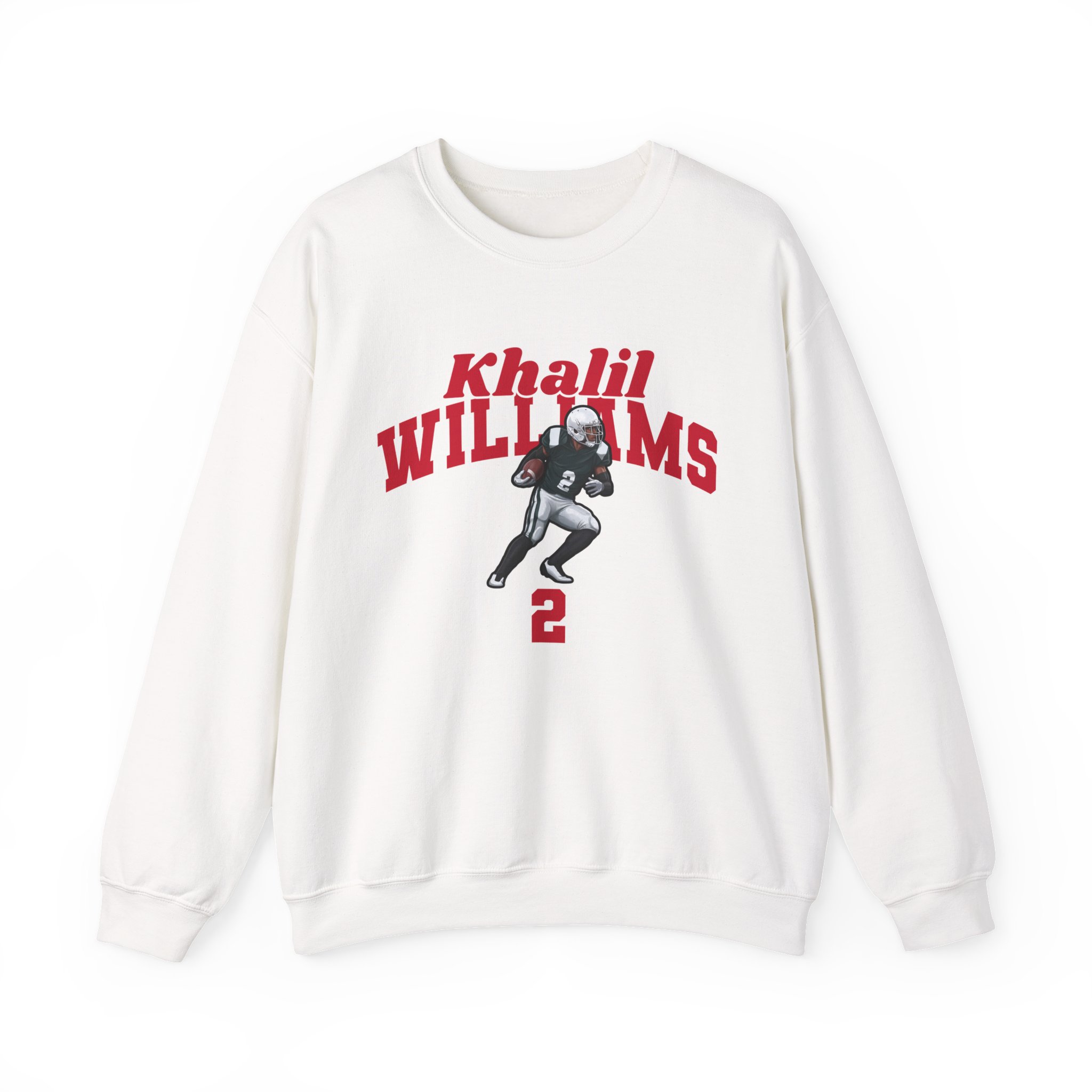 Crewneck Sweatshirt — character_signature_arch in White