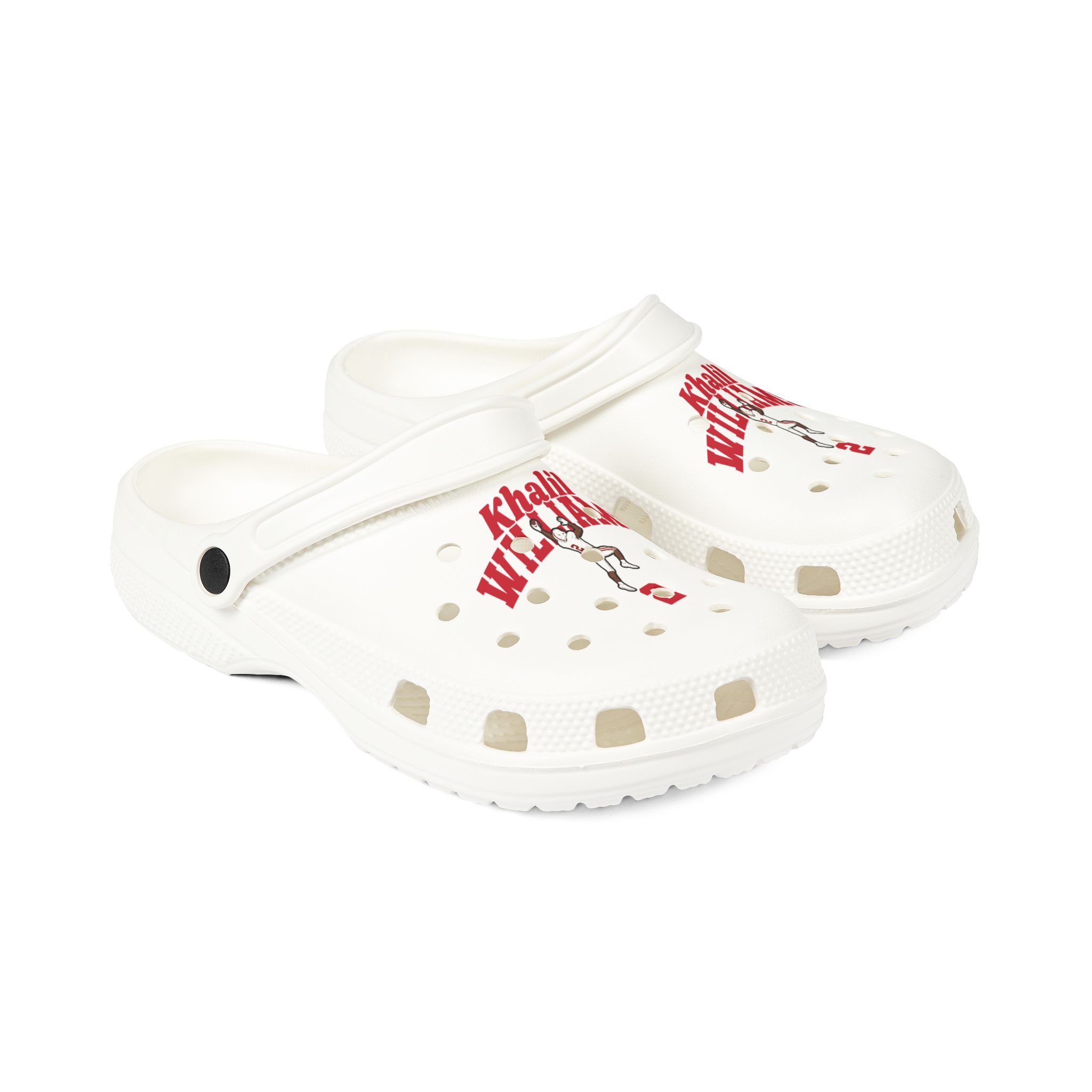 Rubber Clogs — character_signature_arch in White