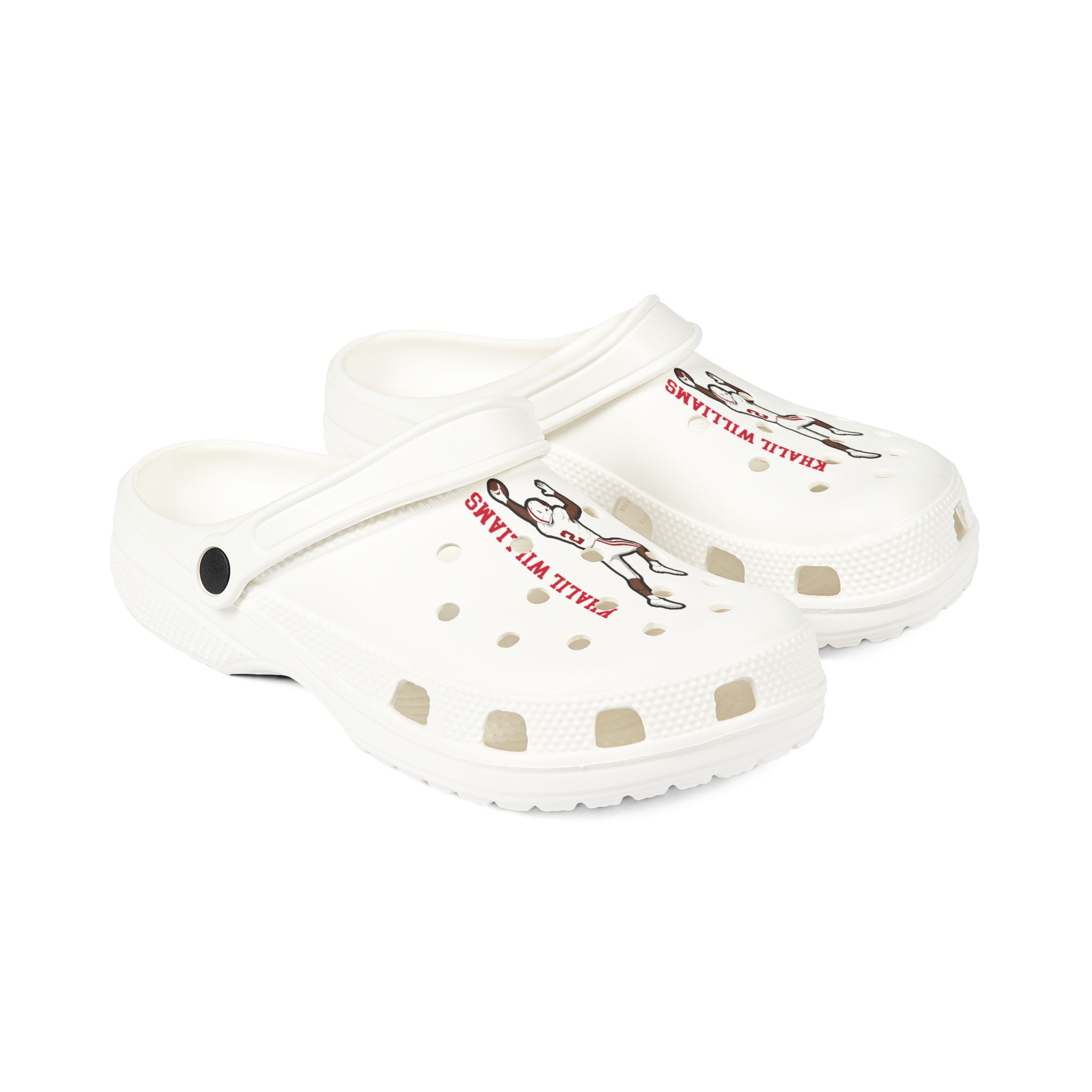 Rubber Clogs — character_name_vertical in White