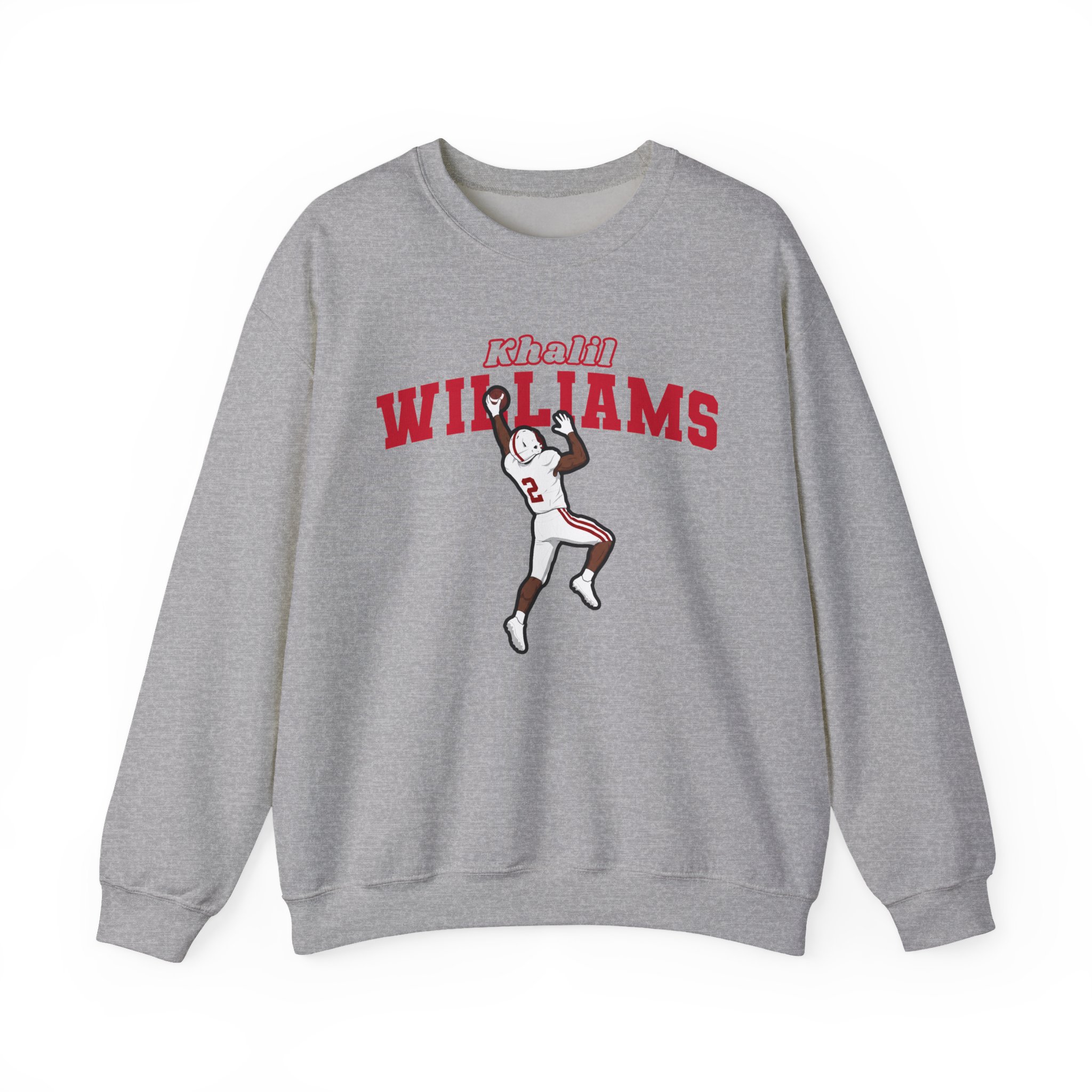 Crewneck Sweatshirt — character_name_arch in Grey
