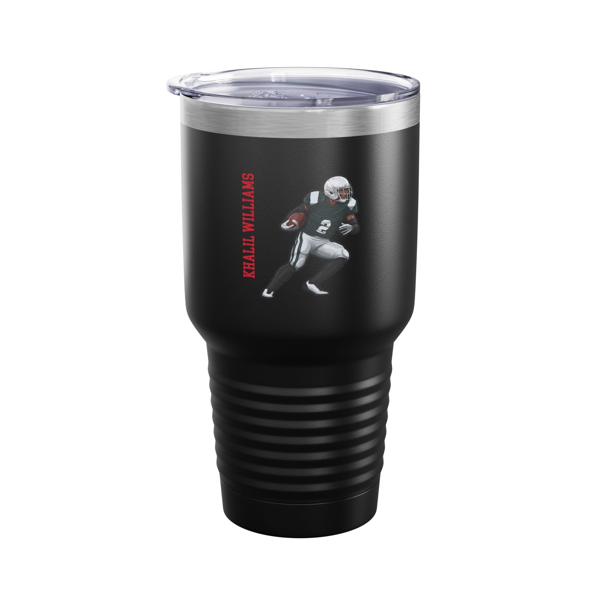 30oz Tumbler — character_name_vertical in Black