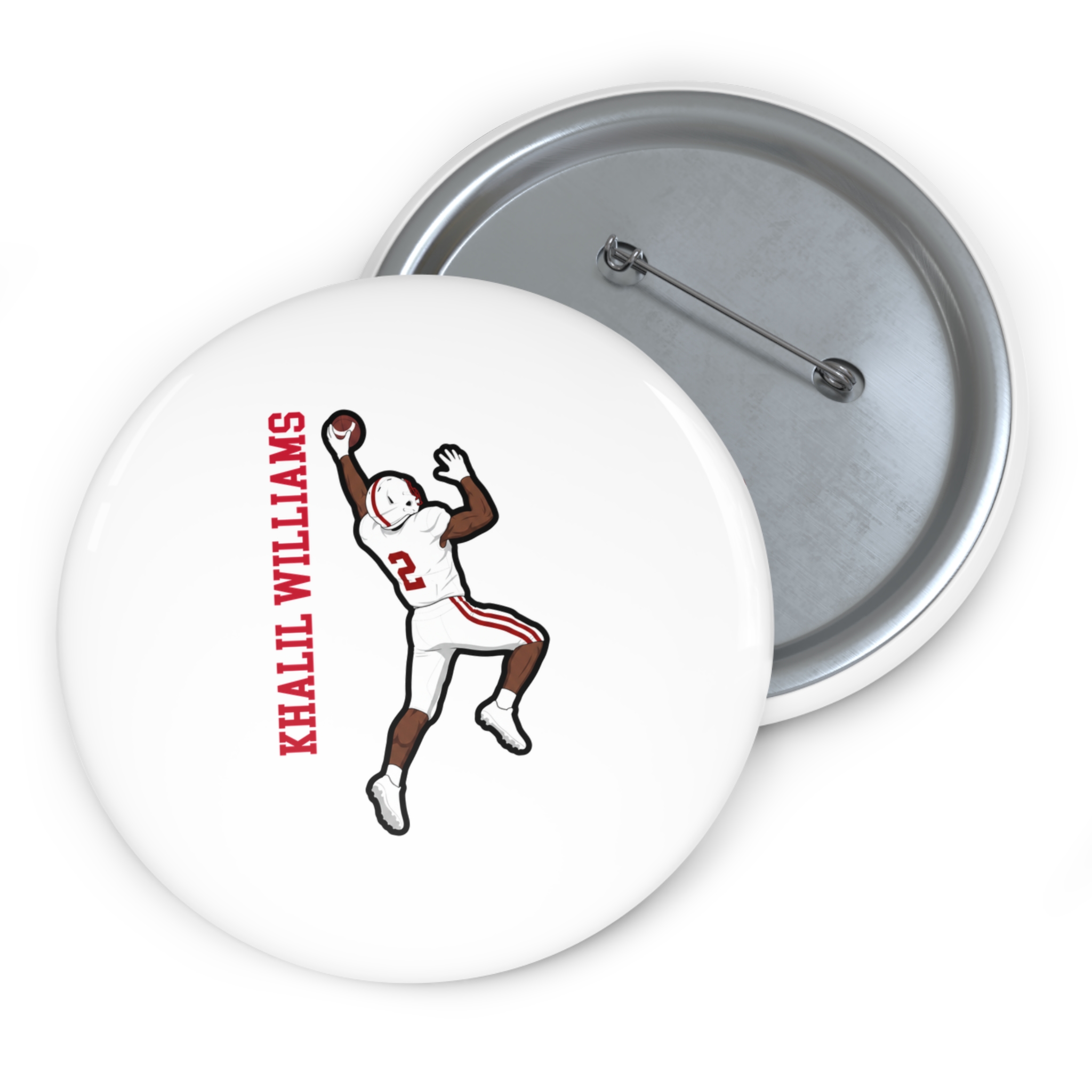 Game Day Pin — character_name_vertical in Classic