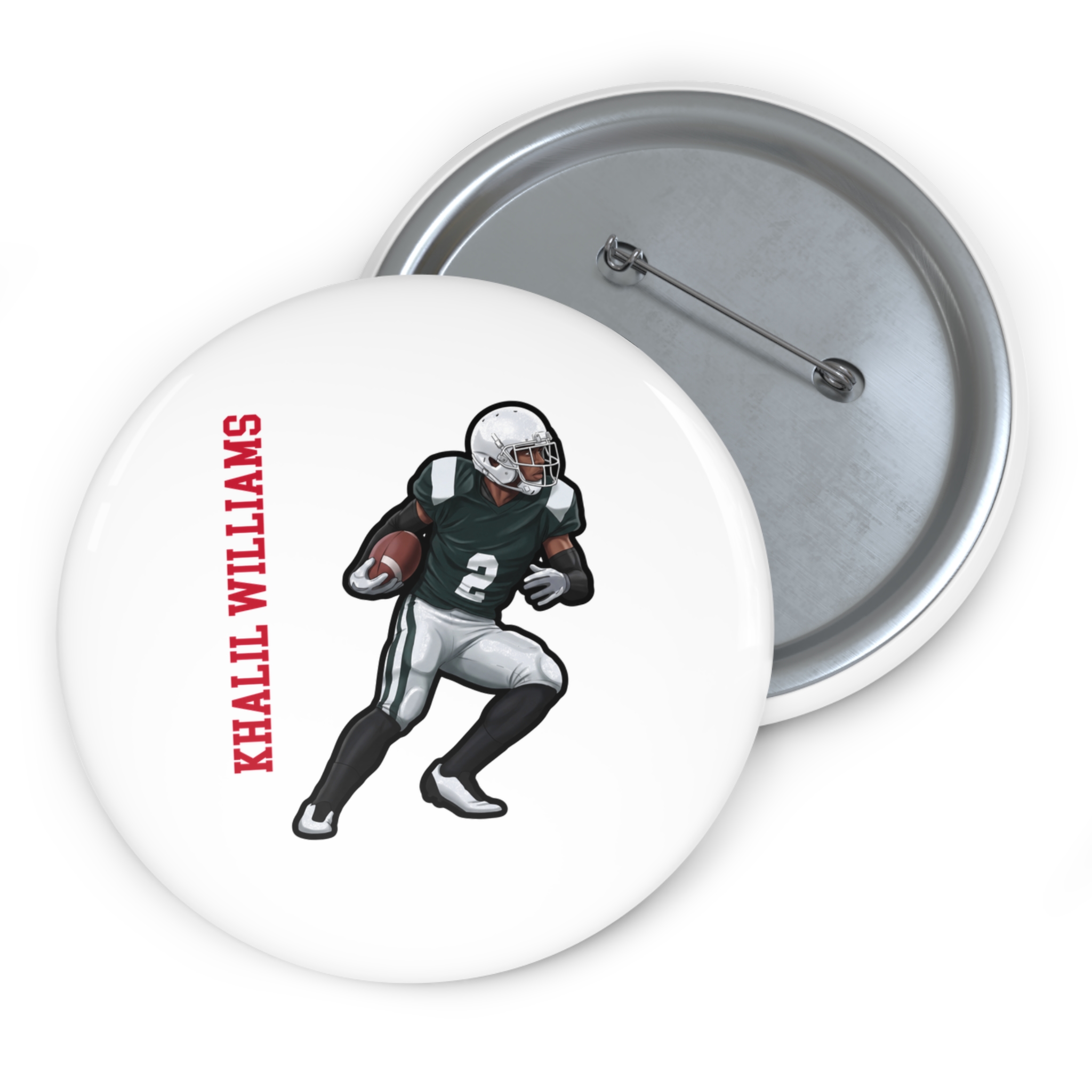 Game Day Pin — character_name_vertical in Classic