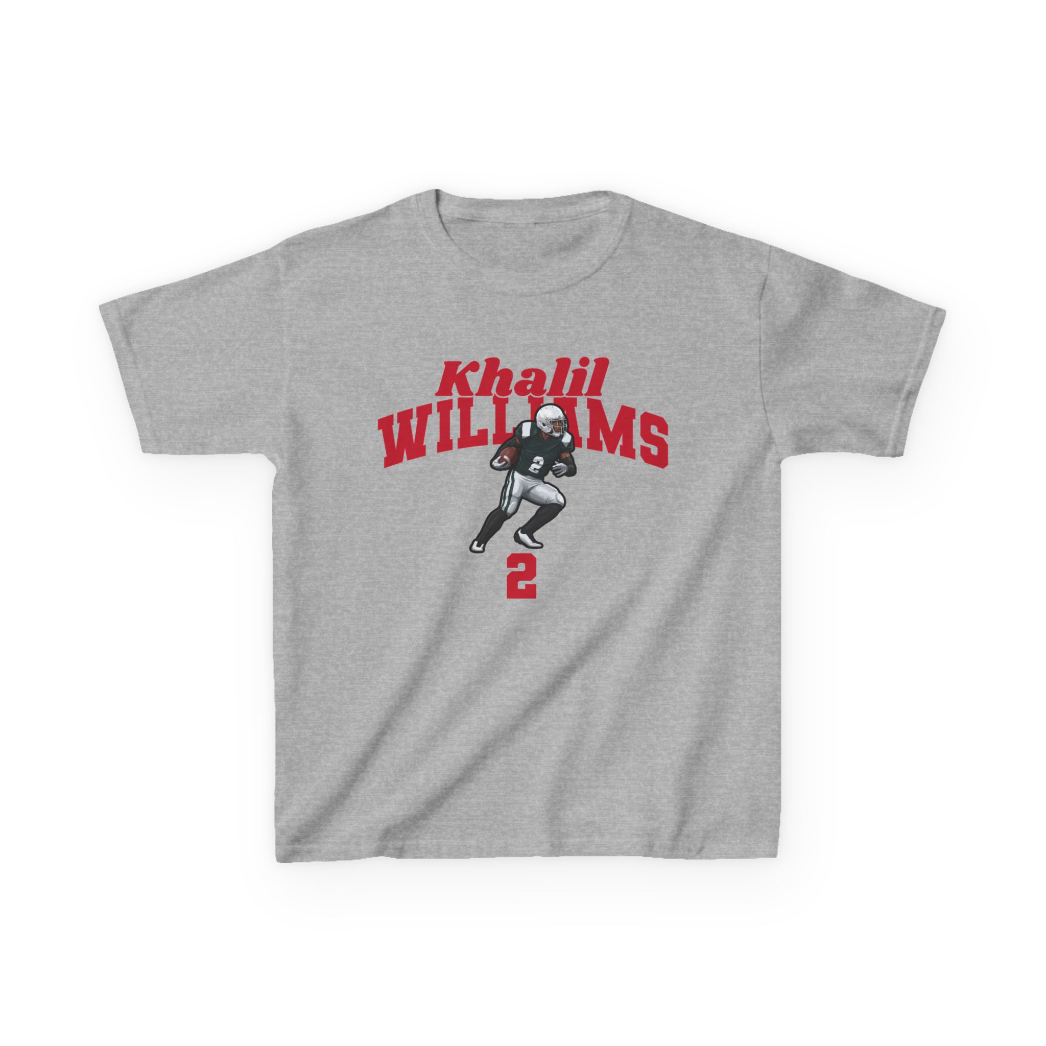 Youth Tee — character_signature_arch in Grey