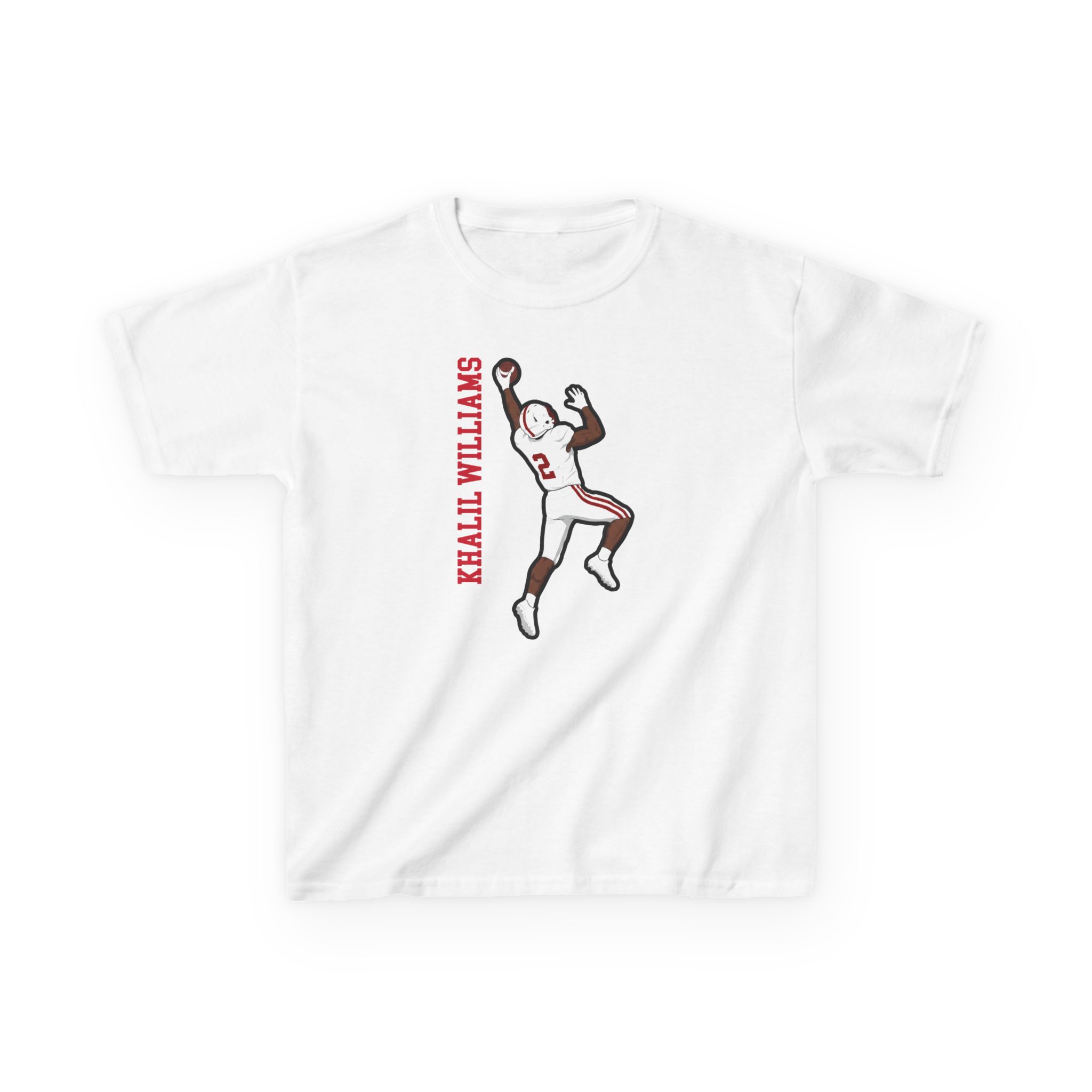 Youth Tee — character_name_vertical in White