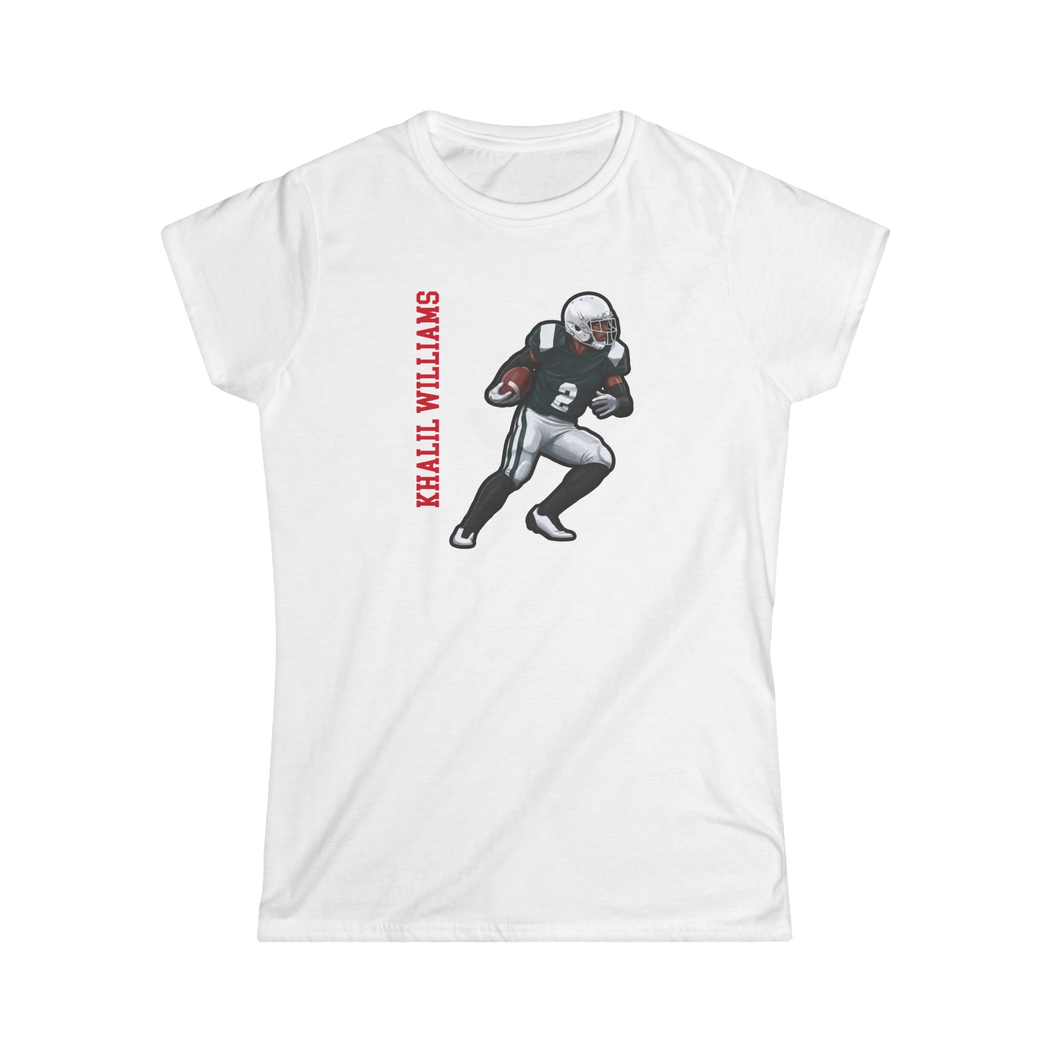 Women's Softstyle Tee — character_name_vertical in White