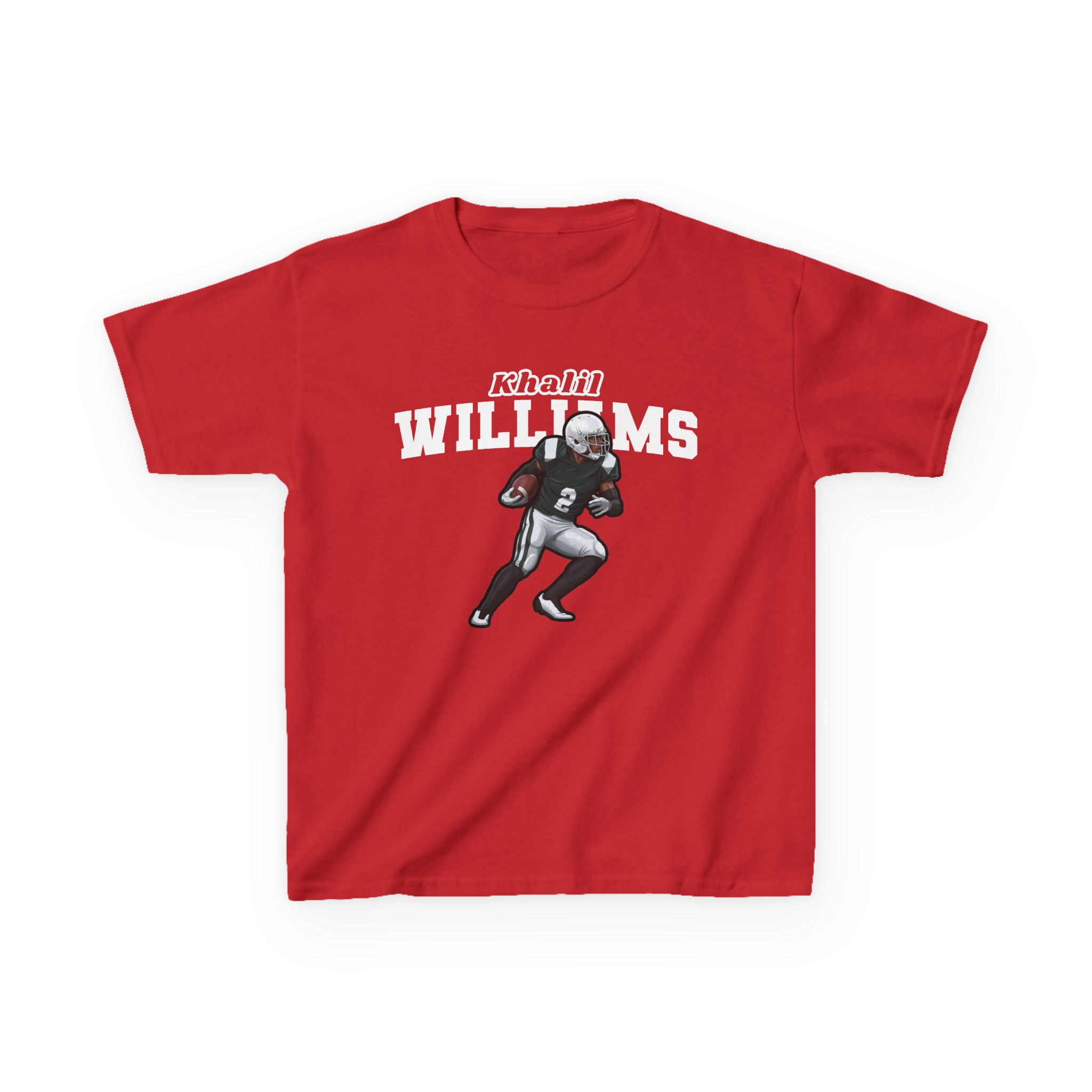 Youth Tee — character_name_arch in Red