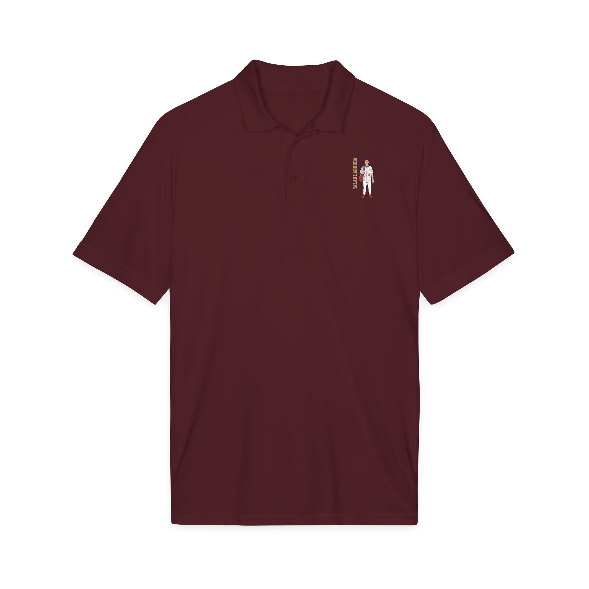 Polo — character_name_vertical in Maroon
