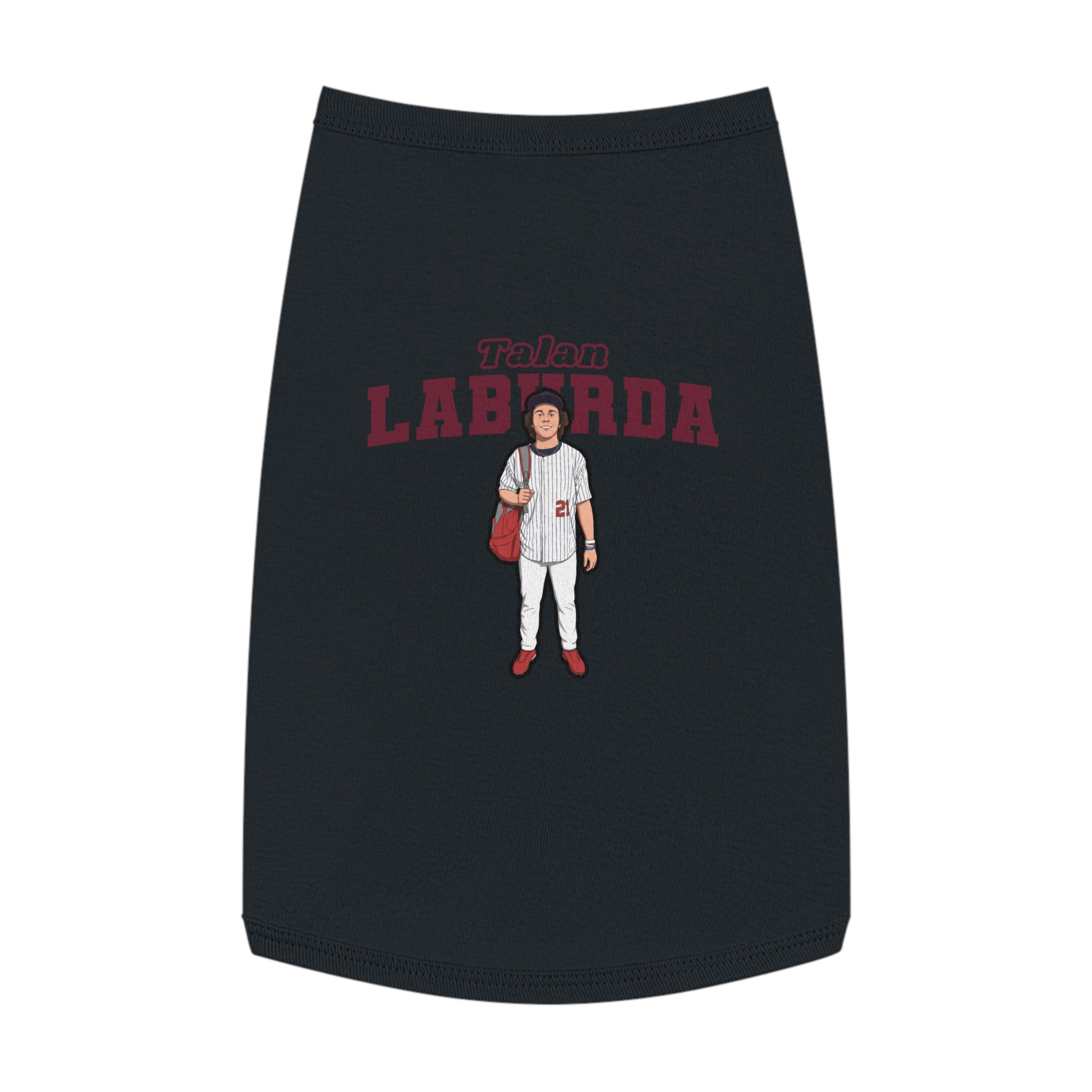 Pet Tank Top — character_name_arch in Black