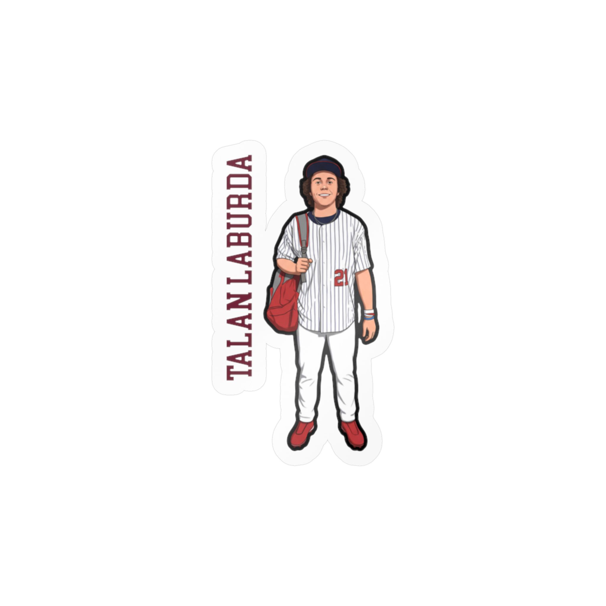 Vinyl Sticker — character_name_vertical in Classic