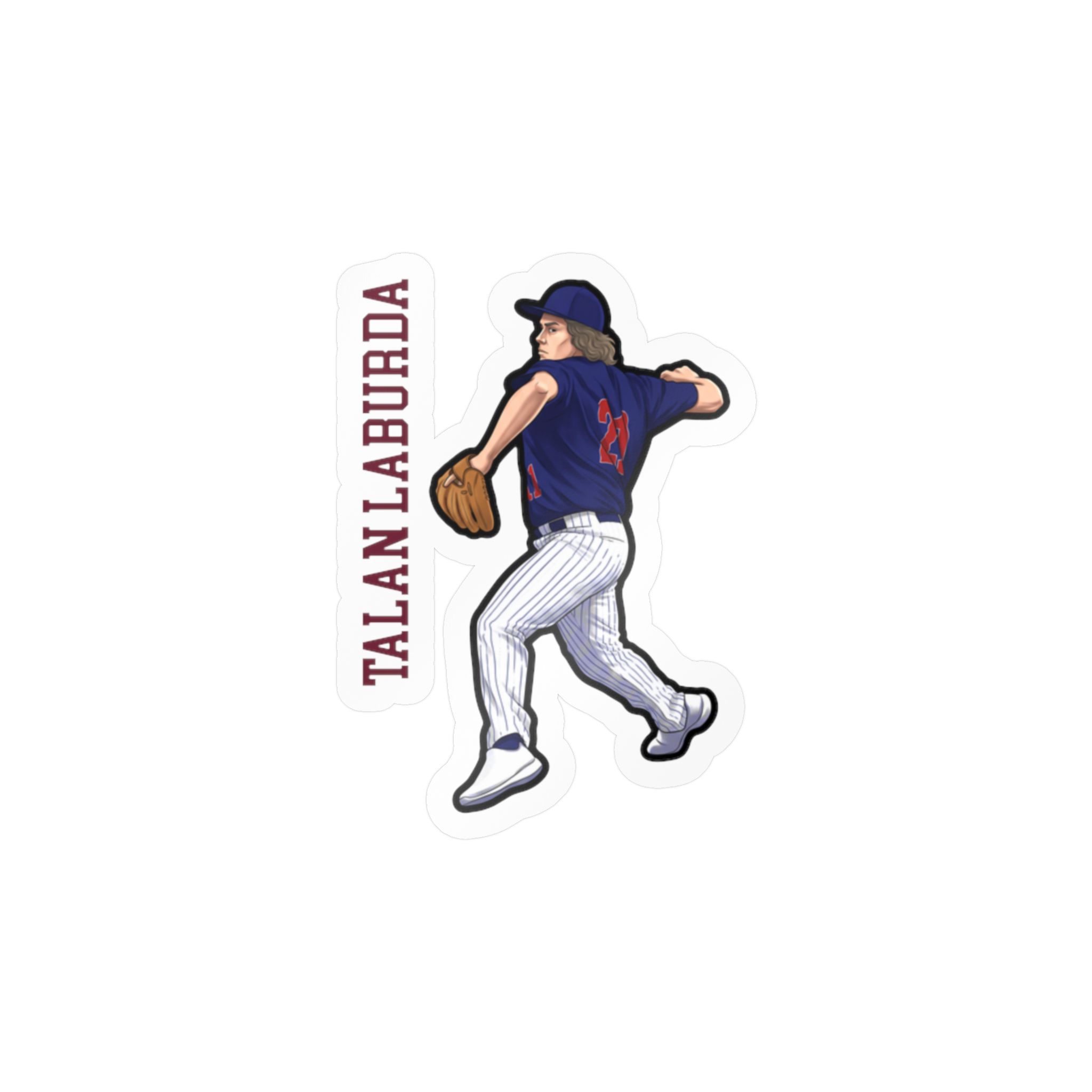 Vinyl Sticker — character_name_vertical in Classic
