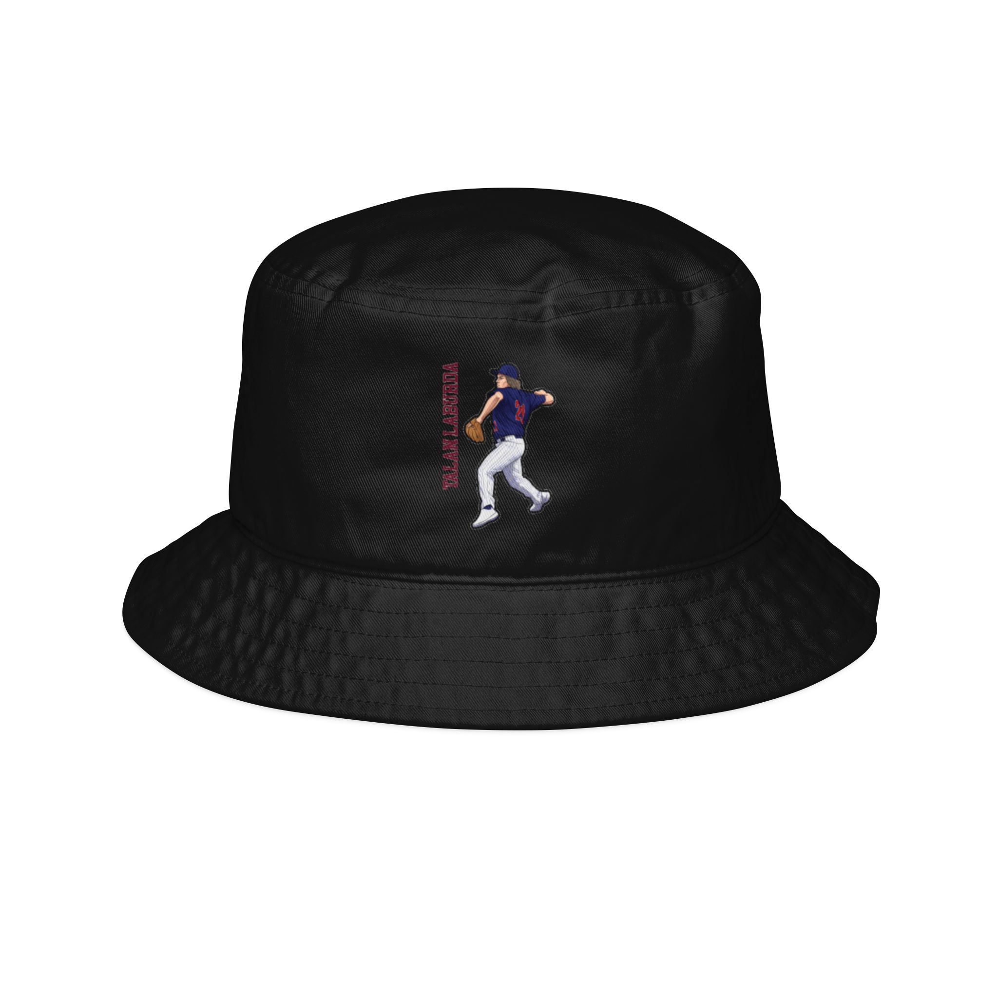 Bucket Hat — character_name_vertical in Black