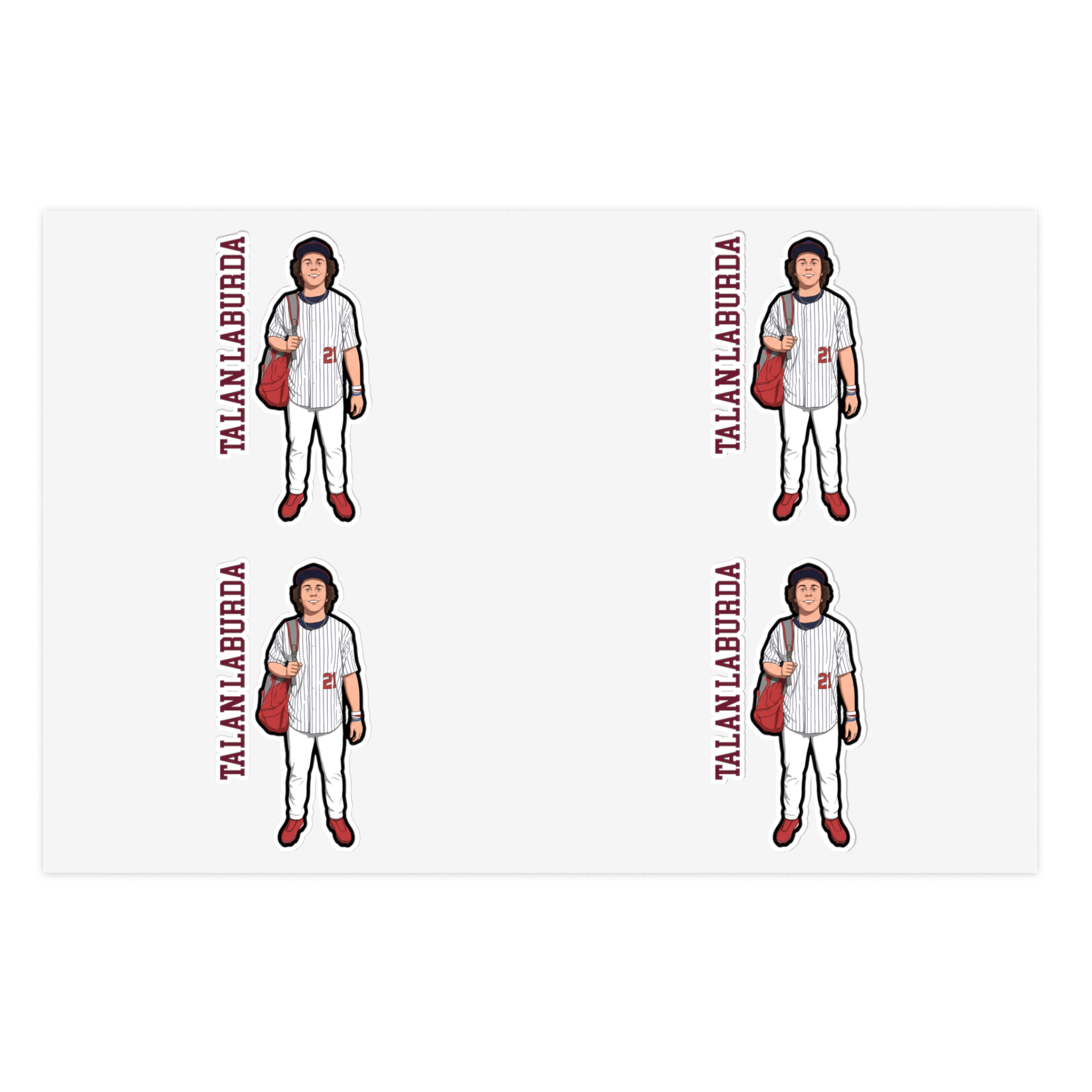 Sticker Sheet — character_name_vertical in Classic