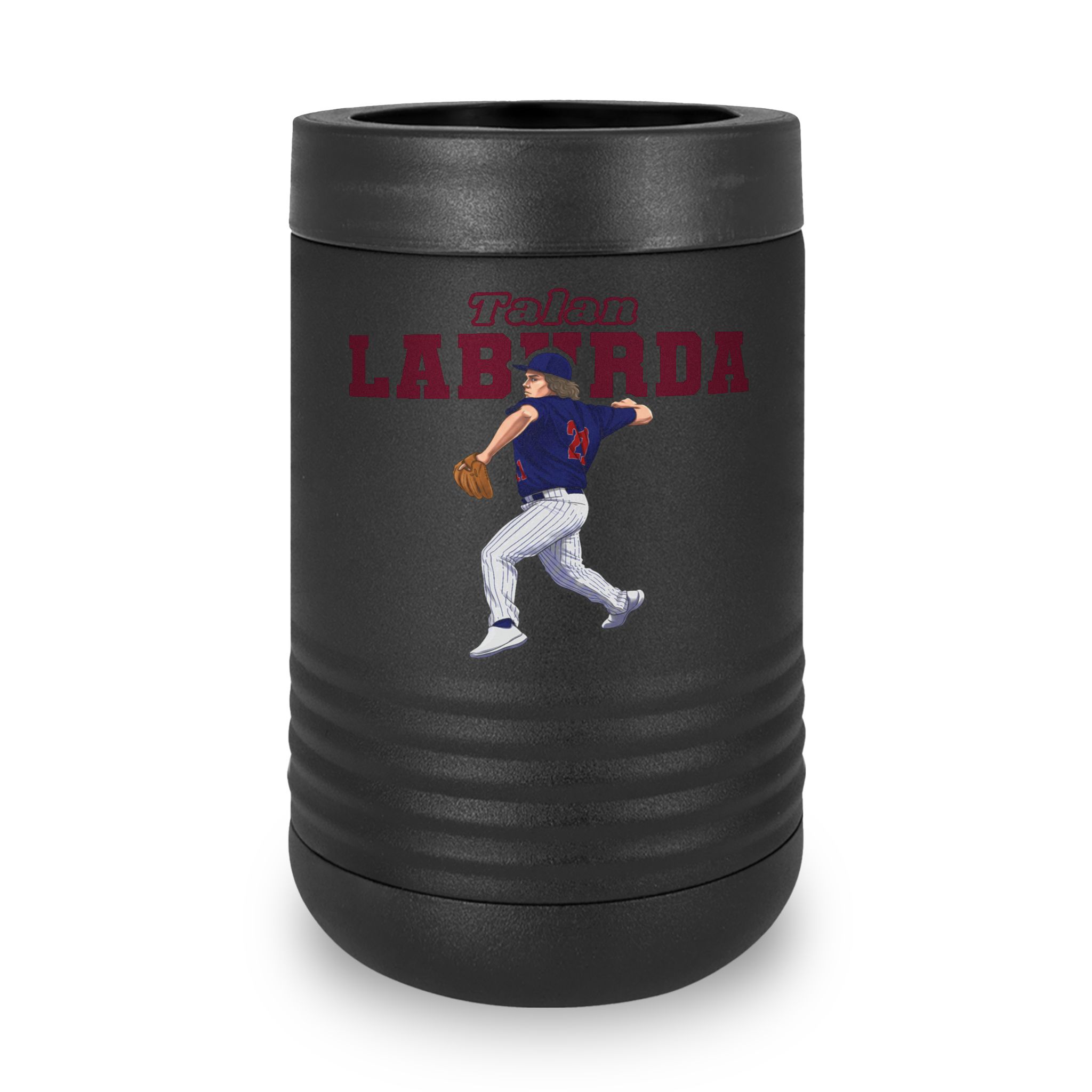 Stainless Can Cooler — character_name_arch in Black