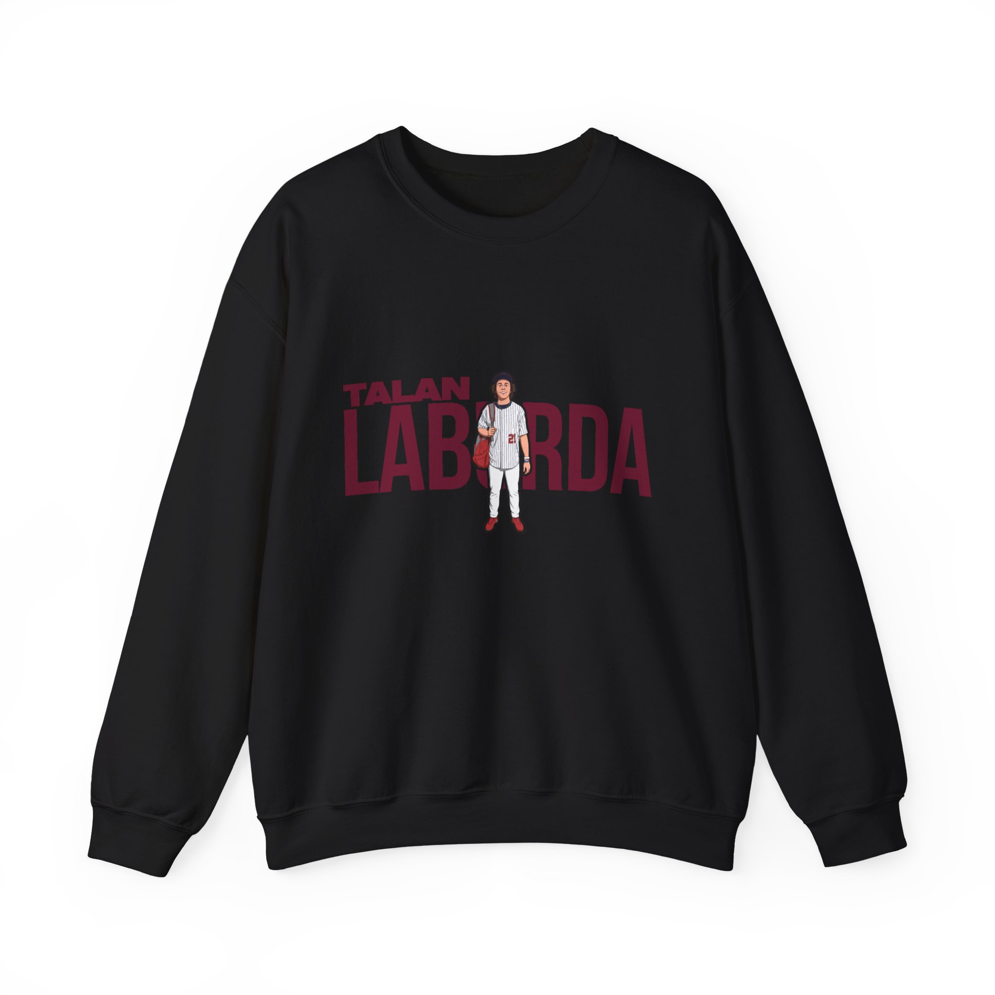 Crewneck Sweatshirt — character_player_name in Black
