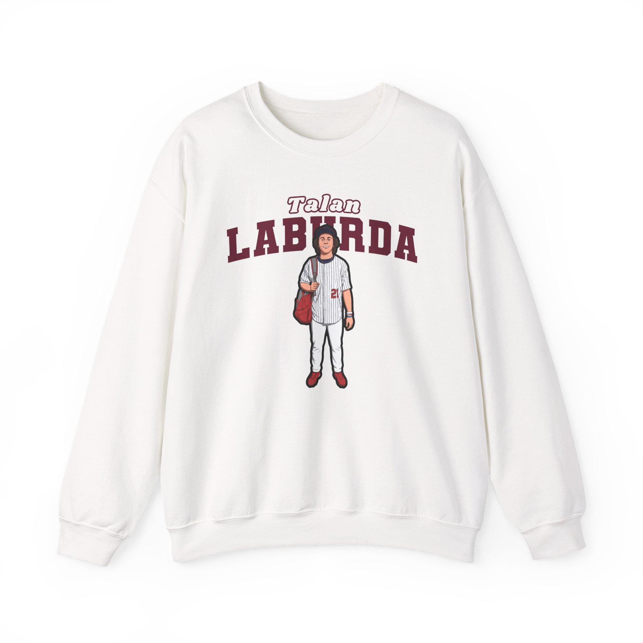 Crewneck Sweatshirt — character_name_arch in White