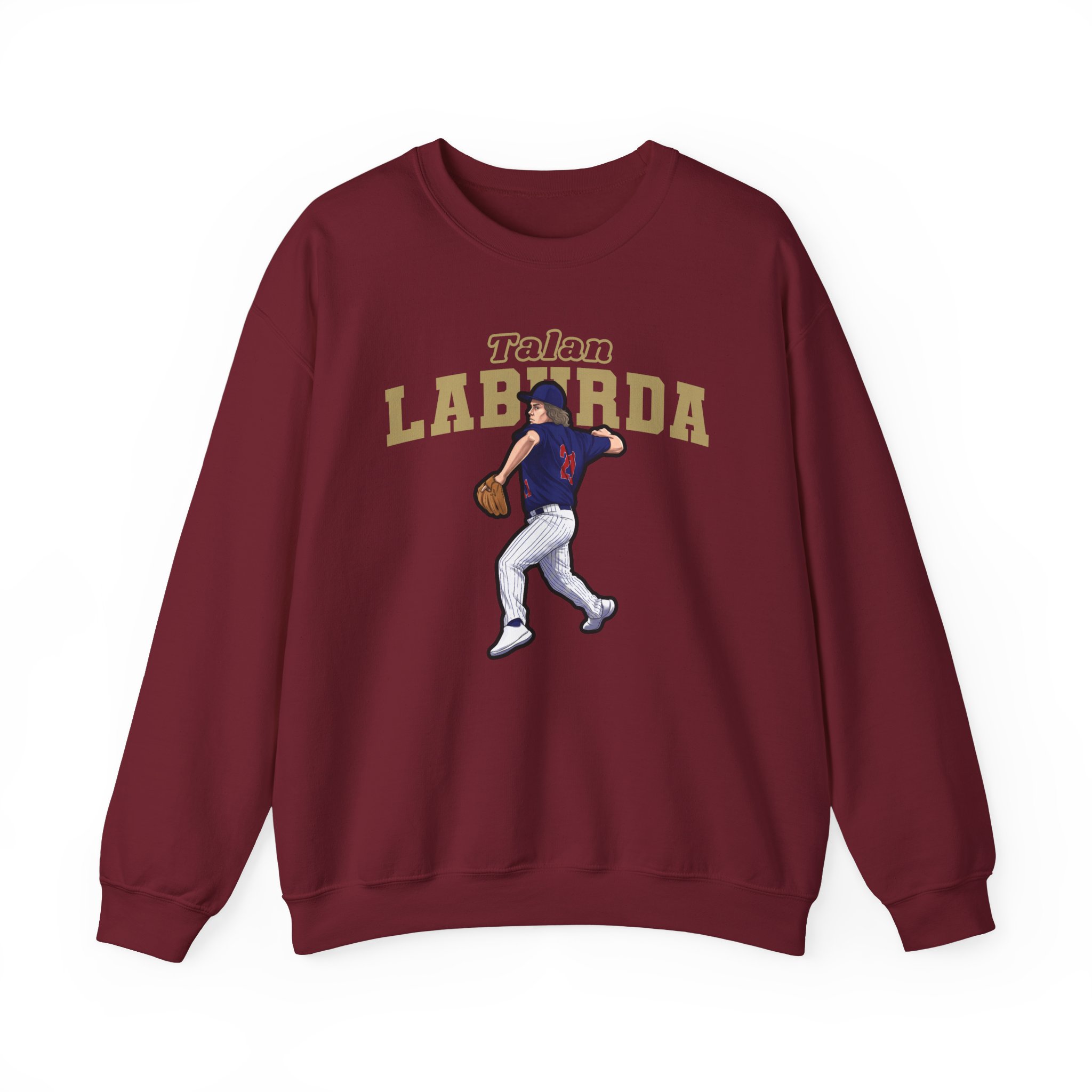 Crewneck Sweatshirt — character_name_arch in Garnet