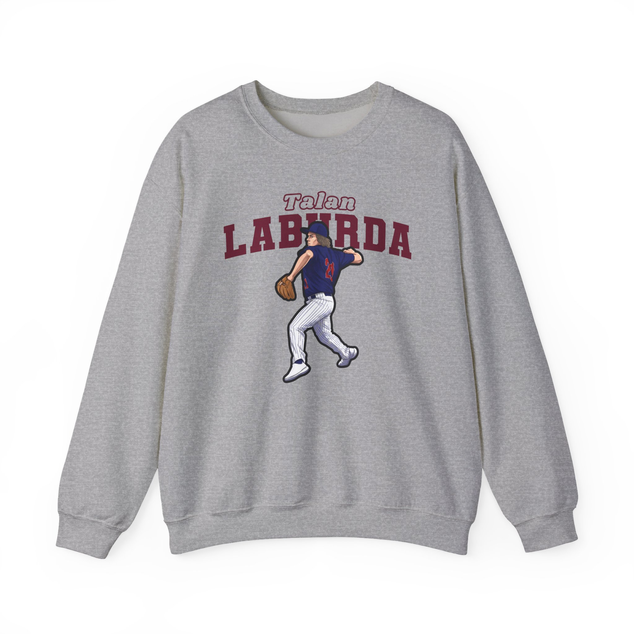 Crewneck Sweatshirt — character_name_arch in Grey