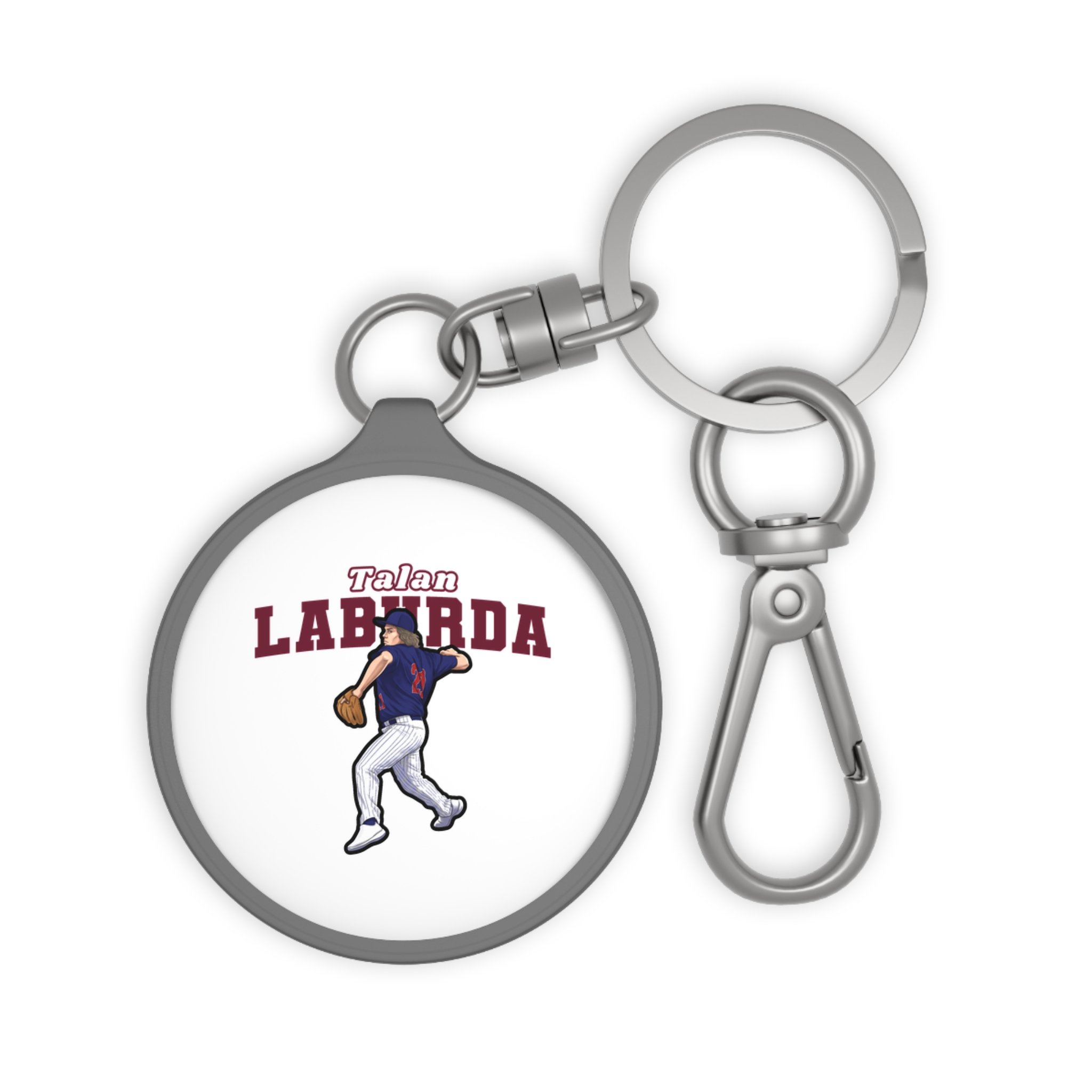 Keychain — character_name_arch in Grey