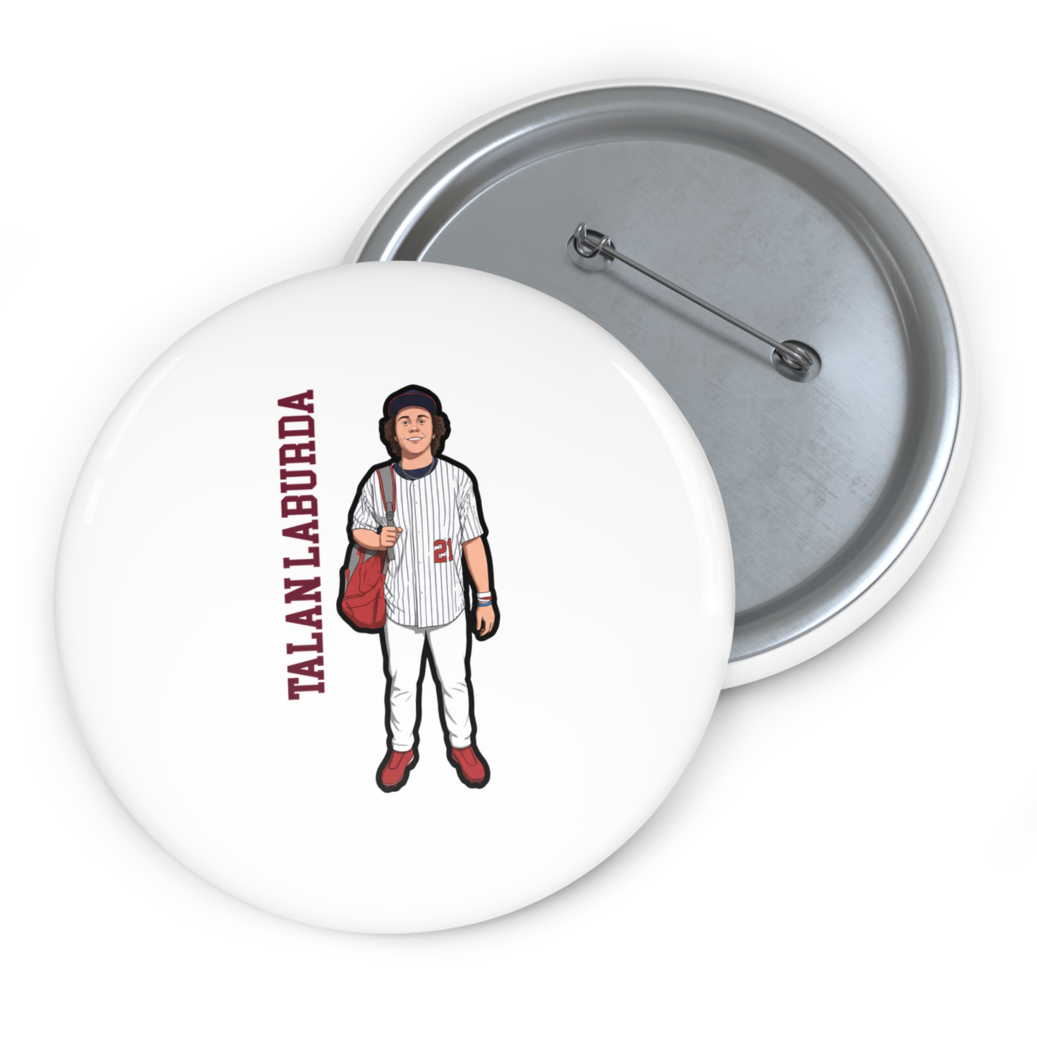 Game Day Pin — character_name_vertical in Classic