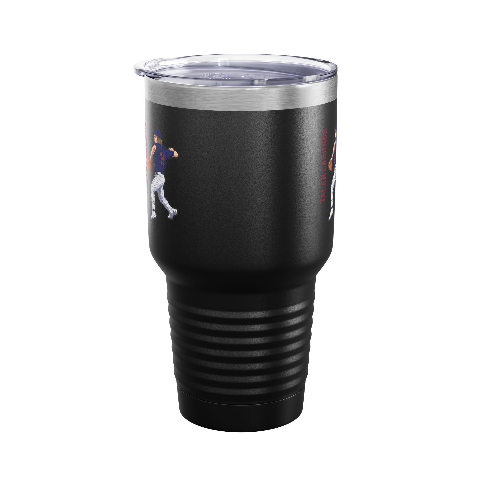30oz Tumbler — character_name_vertical in Black