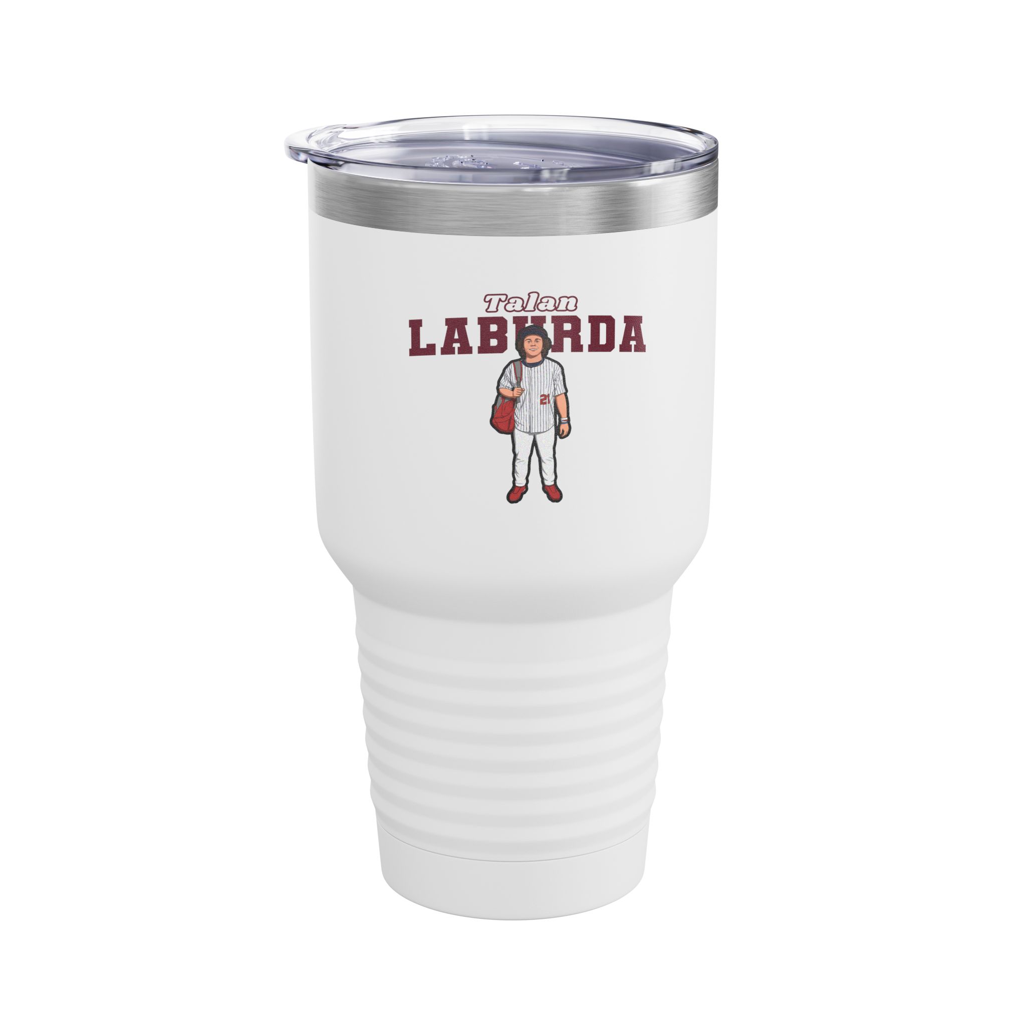30oz Tumbler — character_name_arch in White
