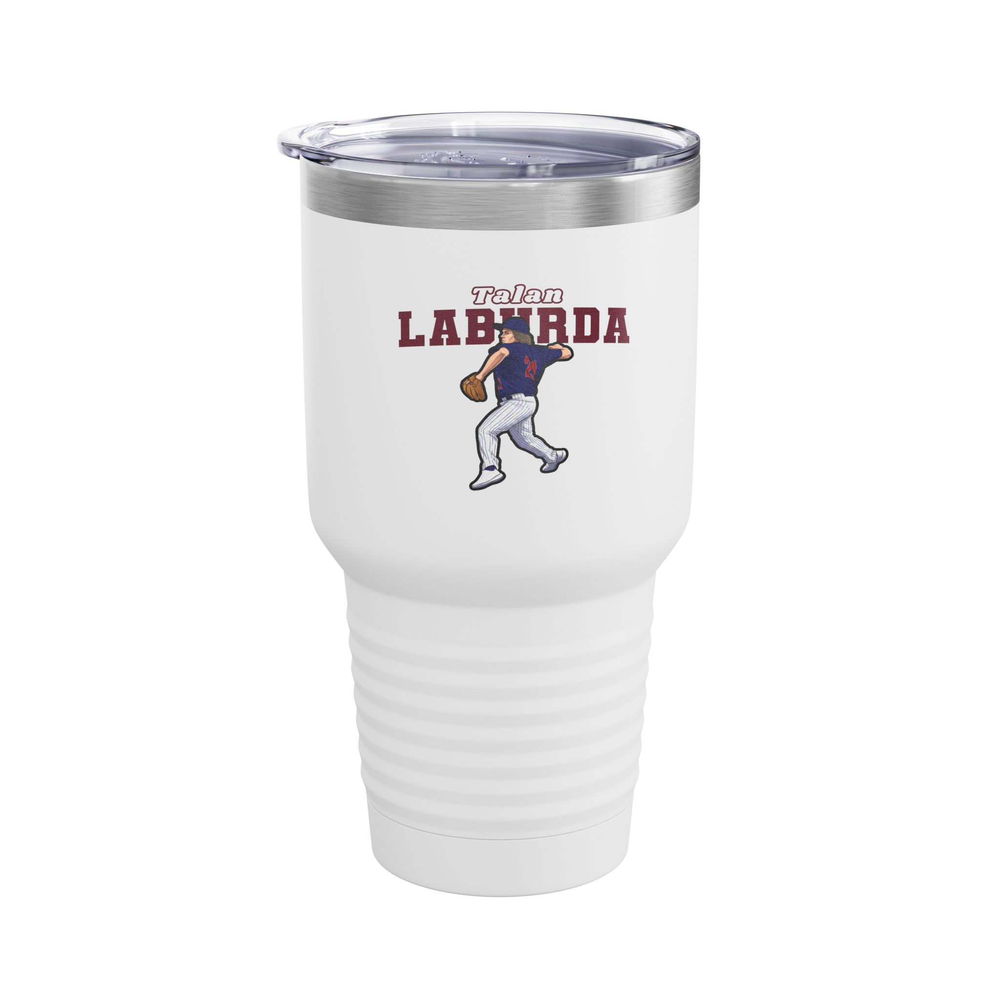 30oz Tumbler — character_name_arch in White