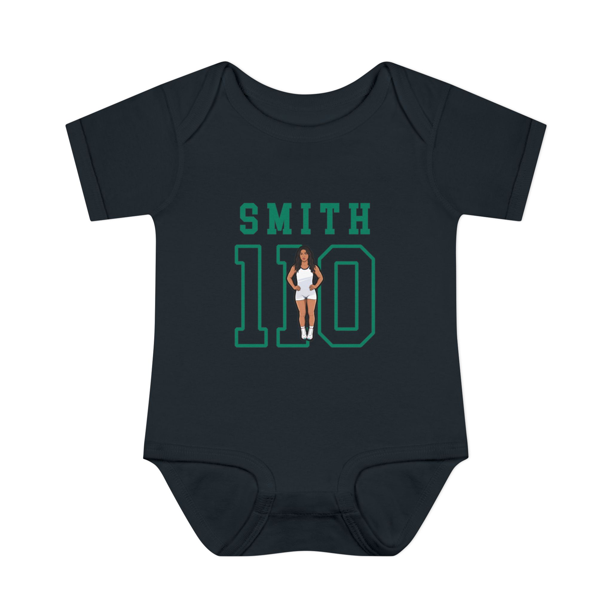 Baby Onesie — character_shirsey in Black