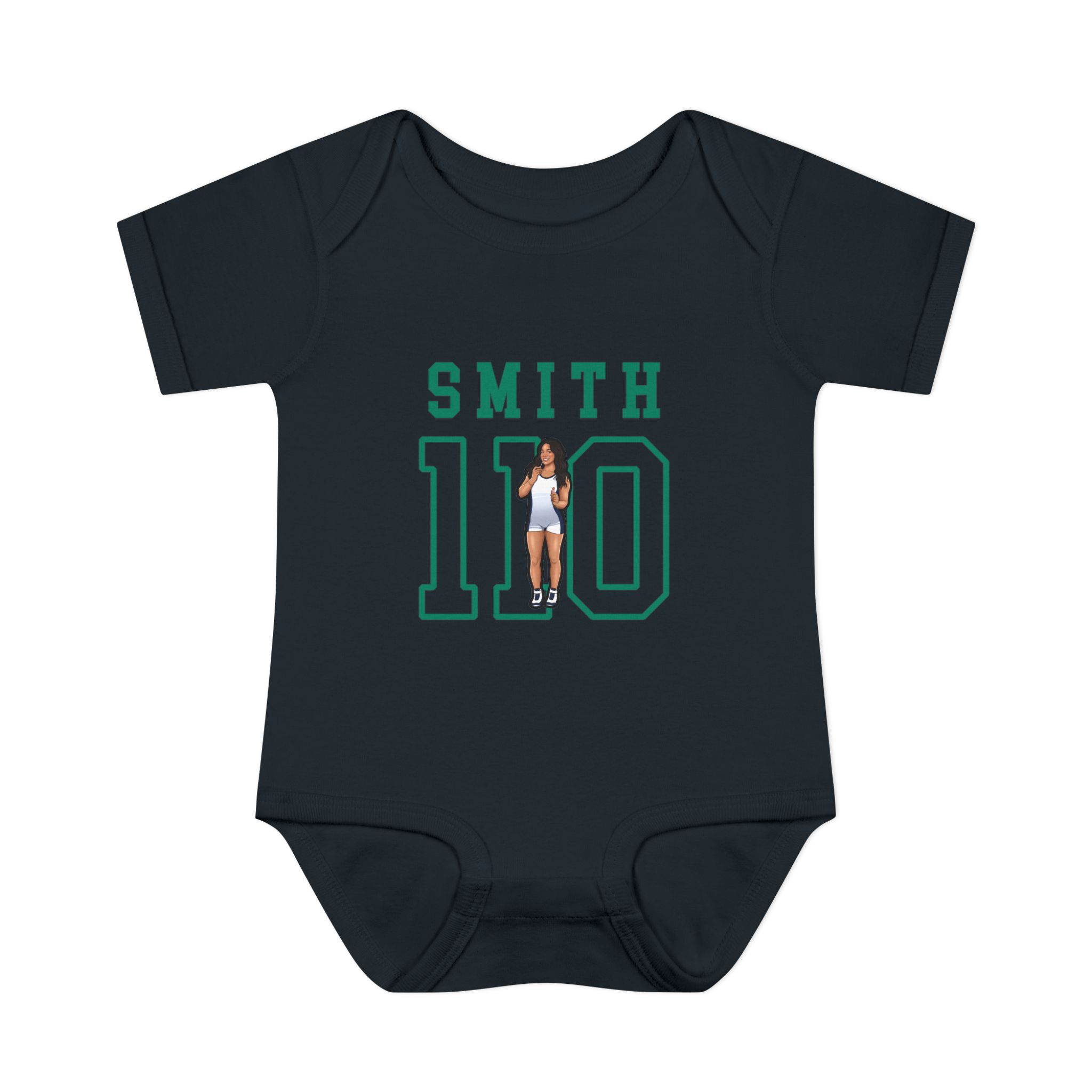 Baby Onesie — character_shirsey in Black