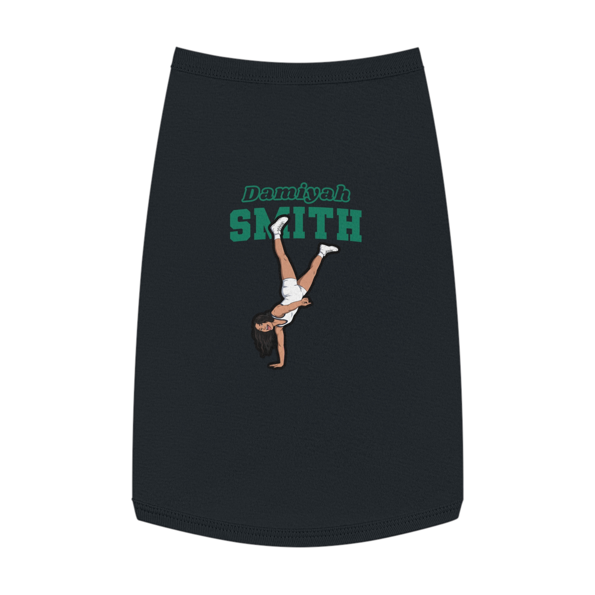 Pet Tank Top — character_name_arch in White