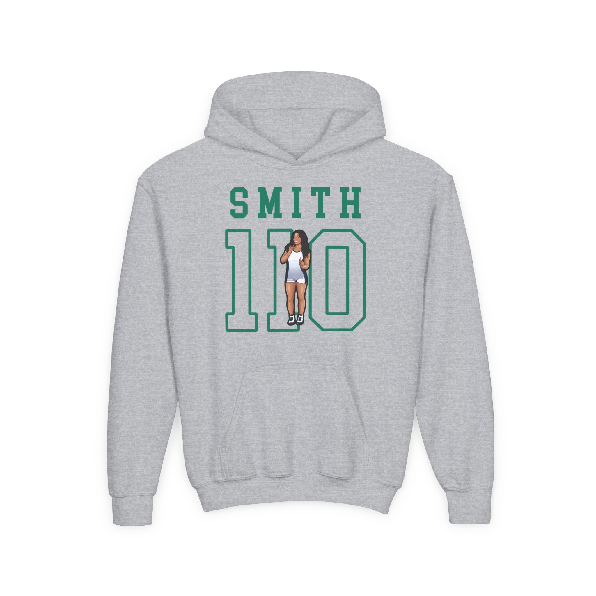Youth Hoodie — character_shirsey in Grey