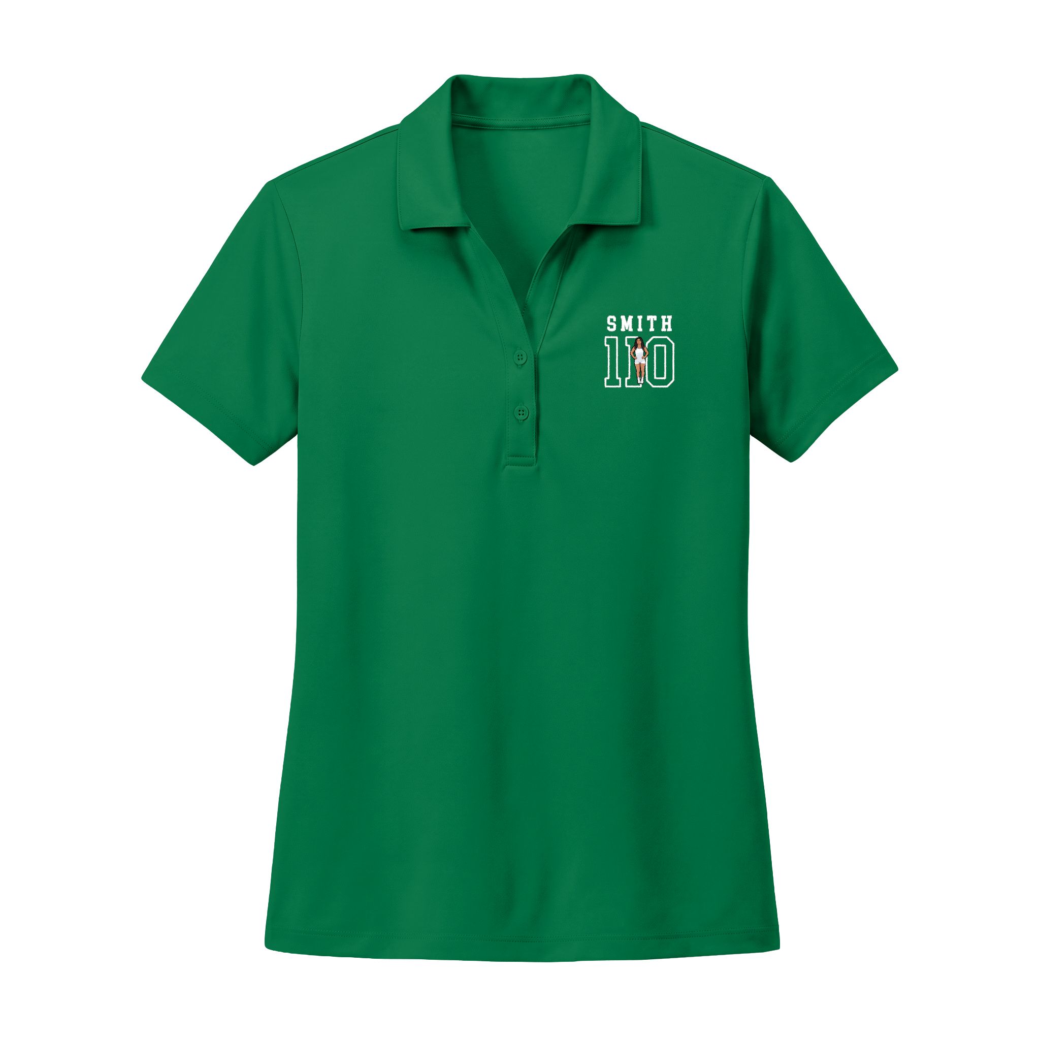 Women's Polo — character_shirsey in Green