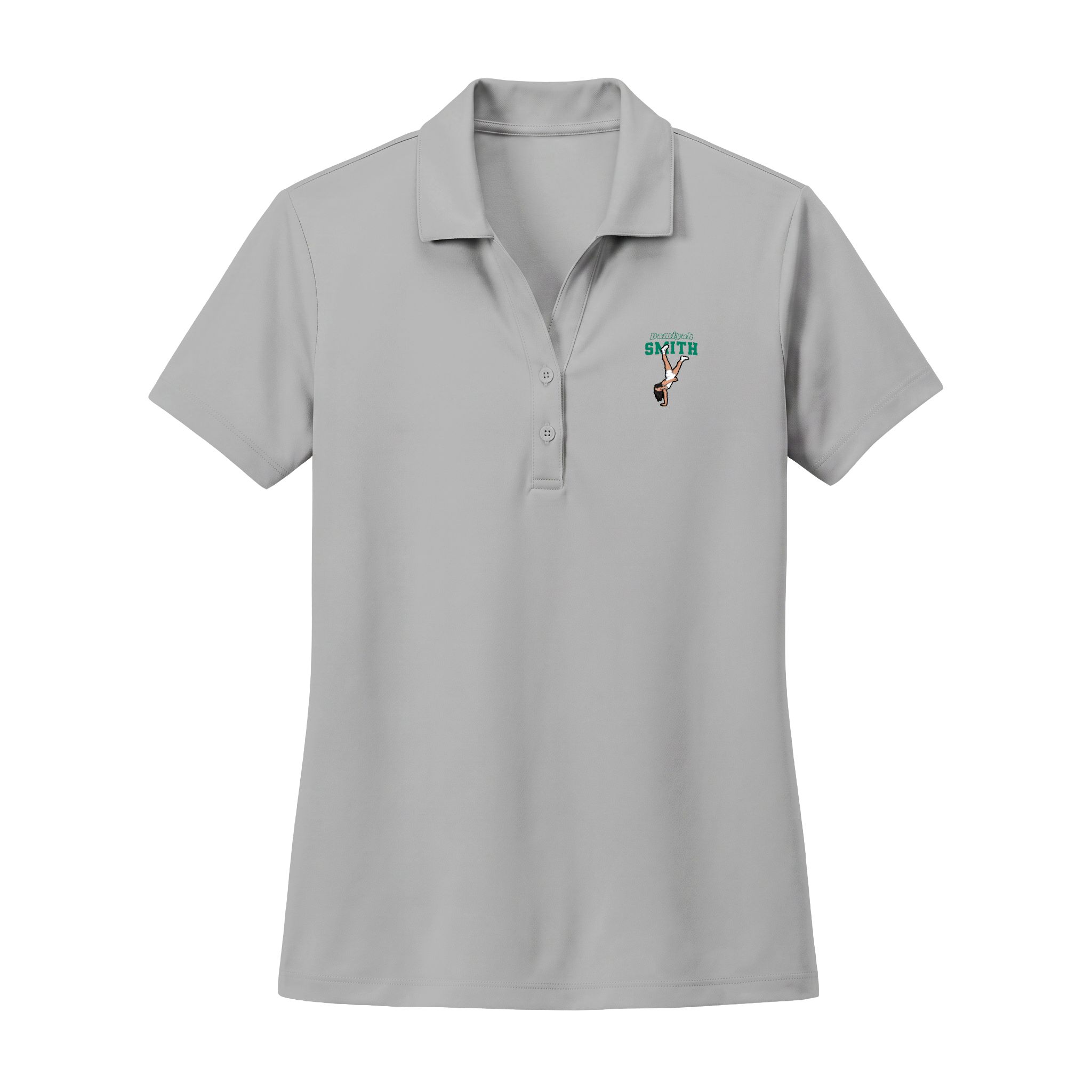 Women's Polo — character_name_arch in Silver
