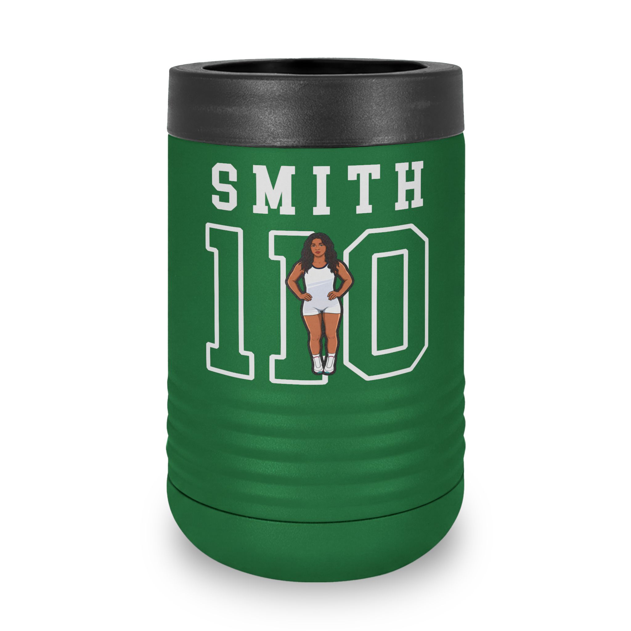 Stainless Can Cooler — character_shirsey in Green