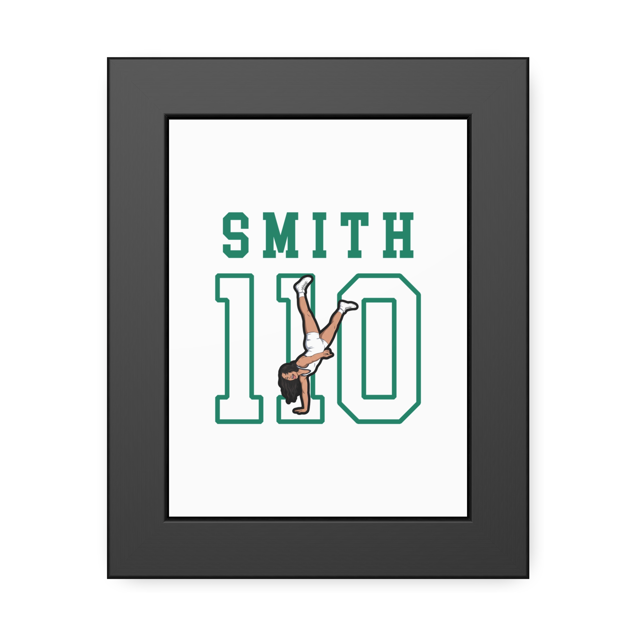 Framed Poster — character_shirsey in Black