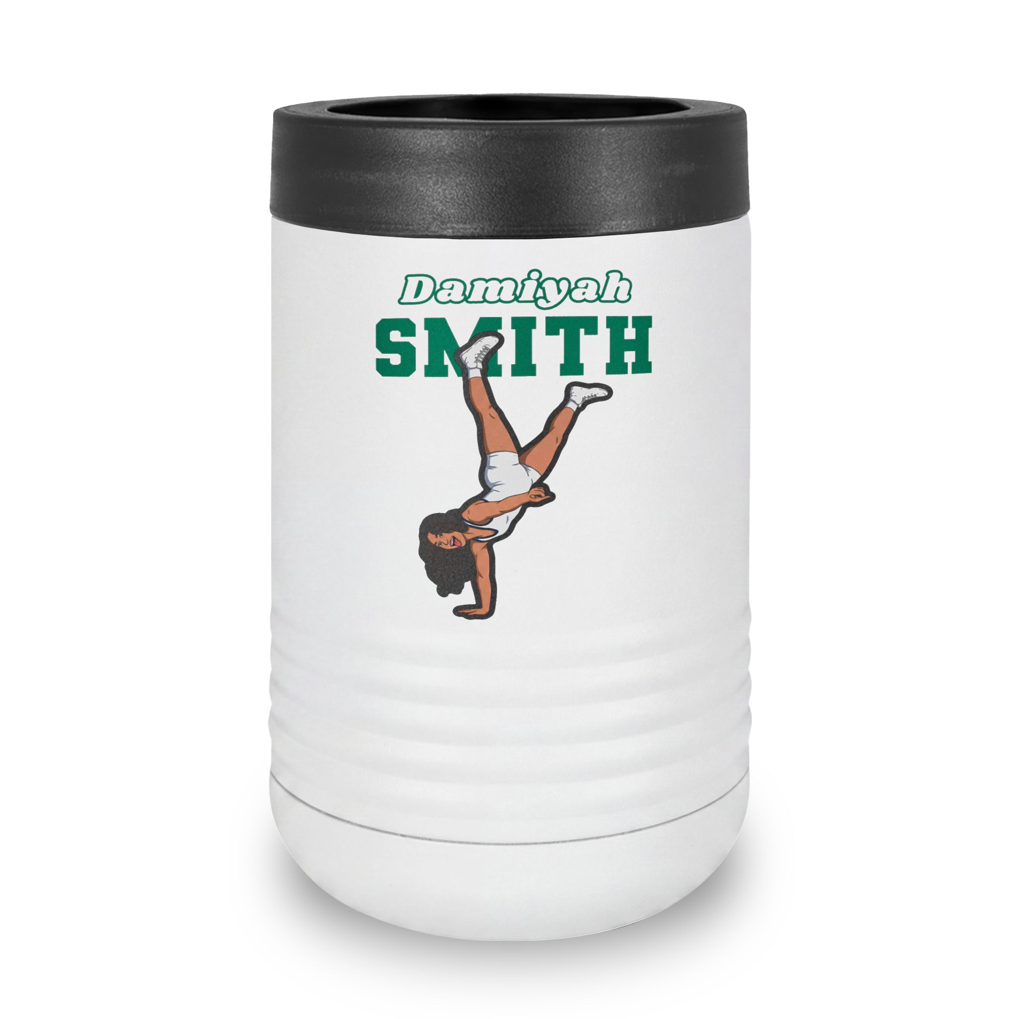 Stainless Can Cooler — character_name_arch in White