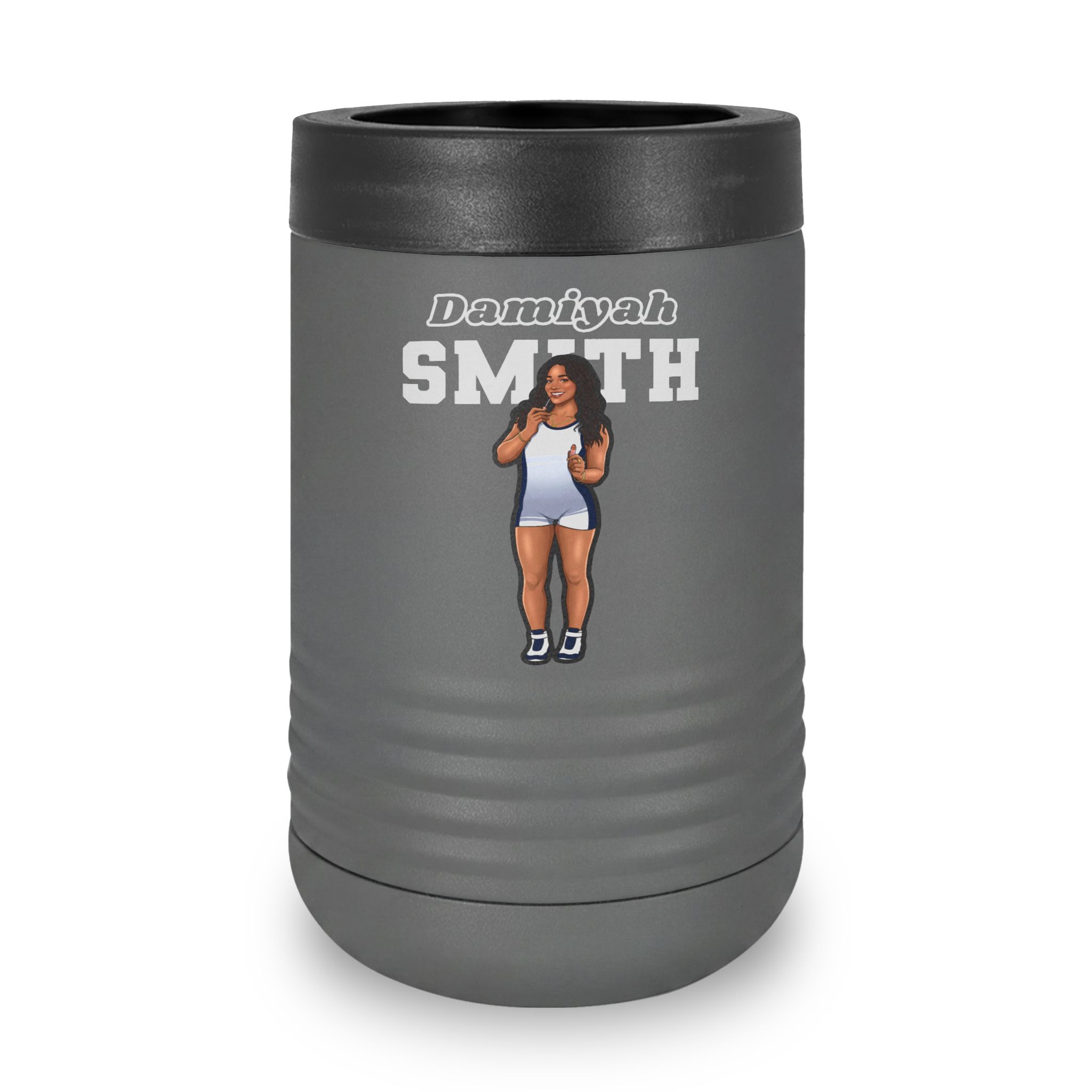 Stainless Can Cooler — character_name_arch in Grey