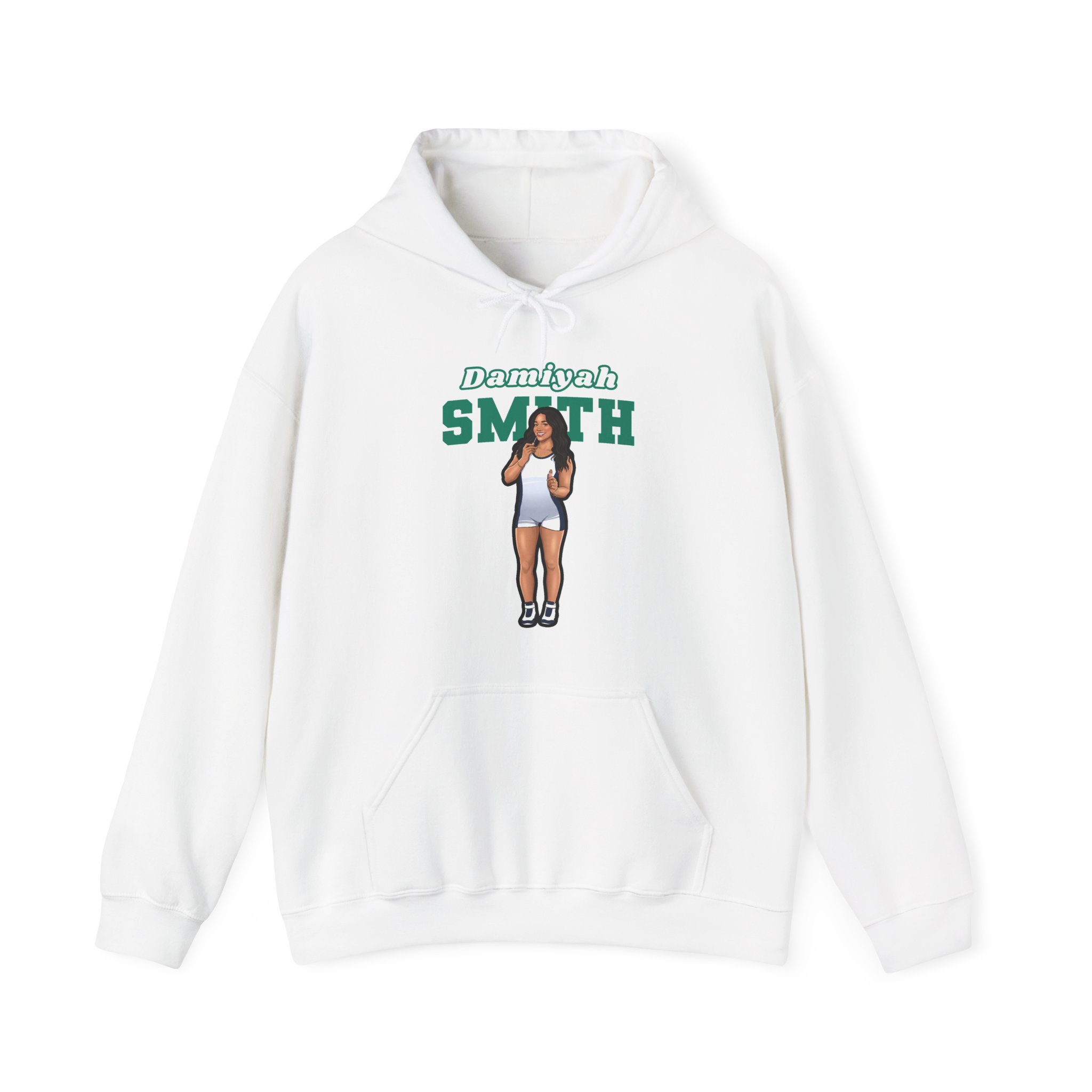 Hoodie — character_name_arch in White