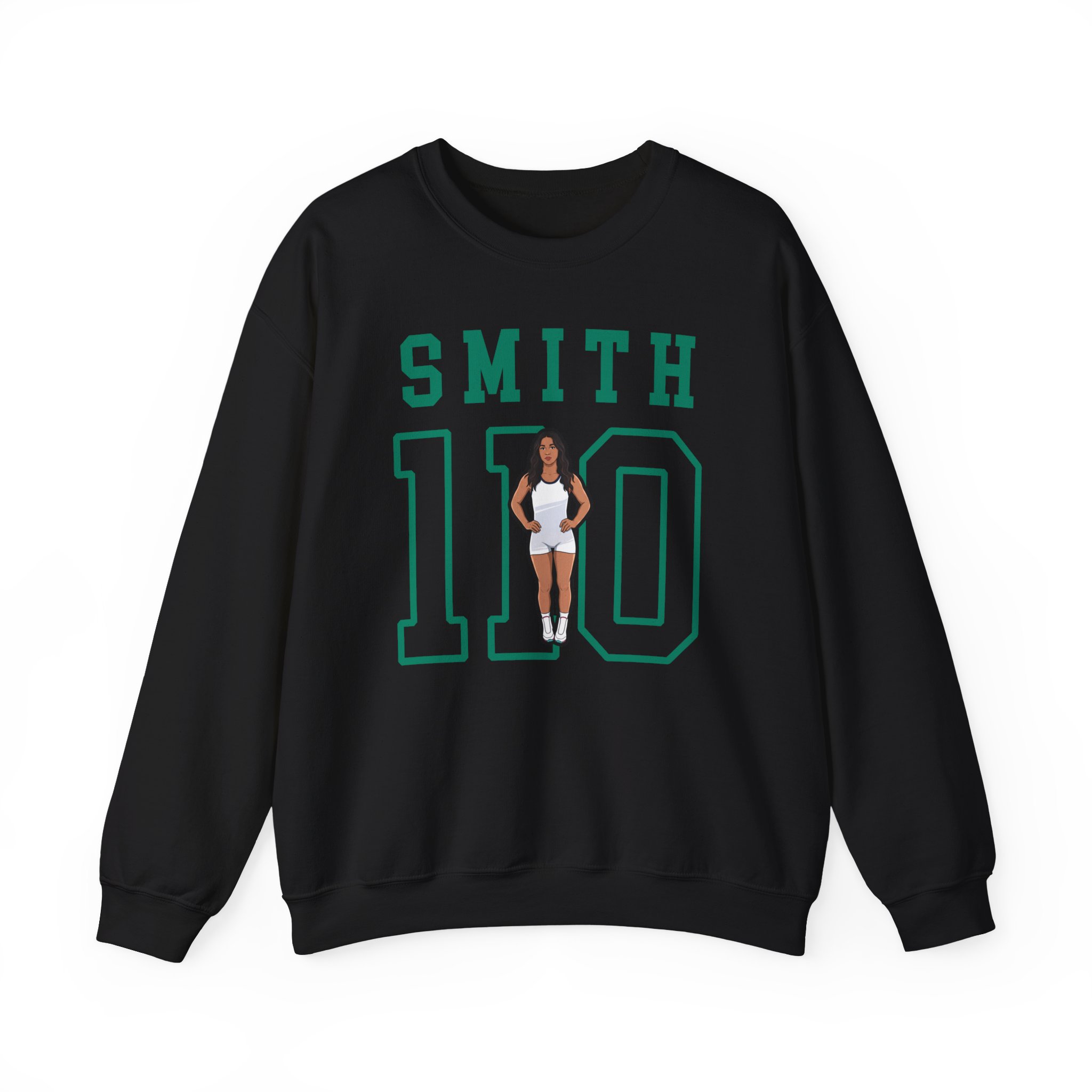 Crewneck Sweatshirt — character_shirsey in Black