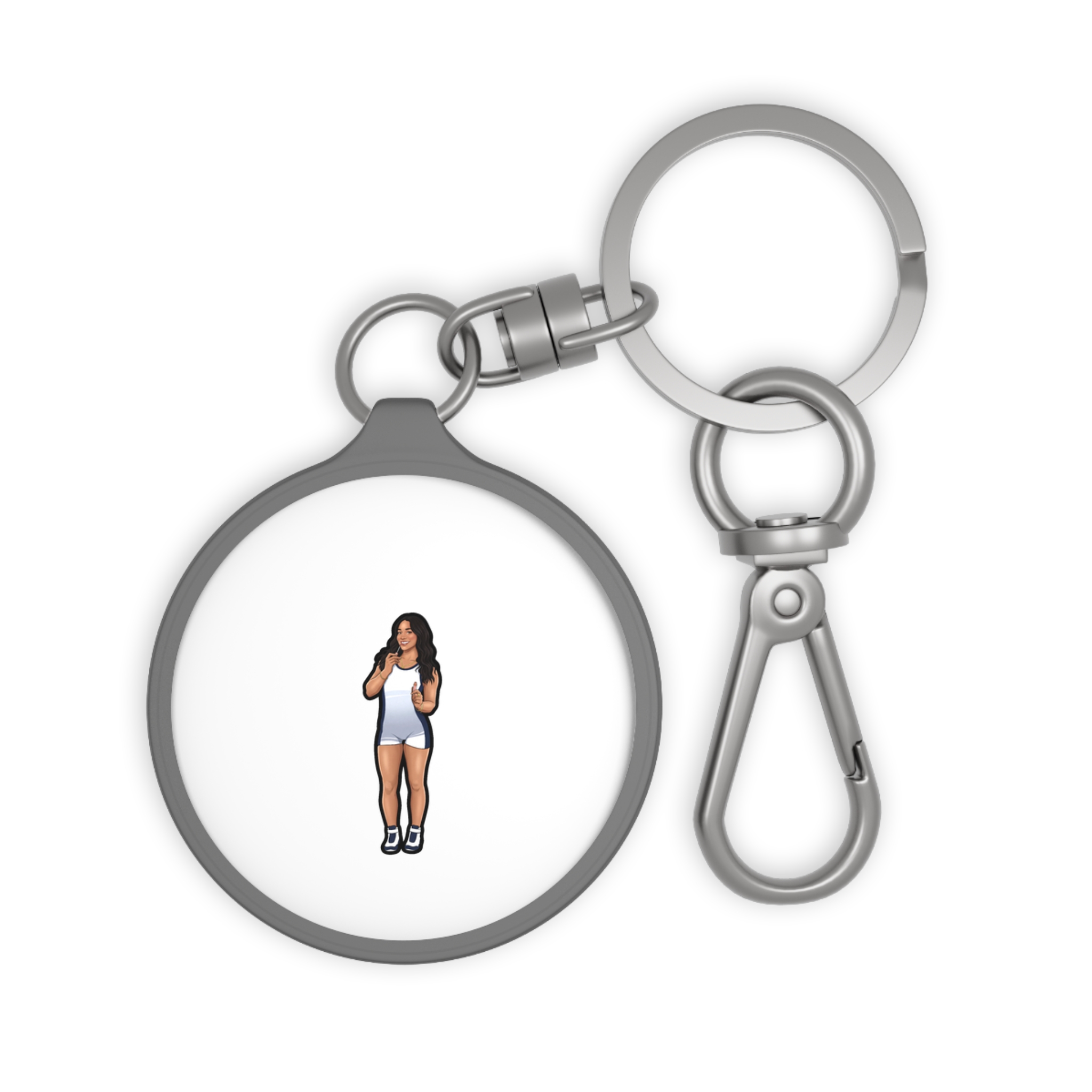 Keychain — character_name_arch in Grey