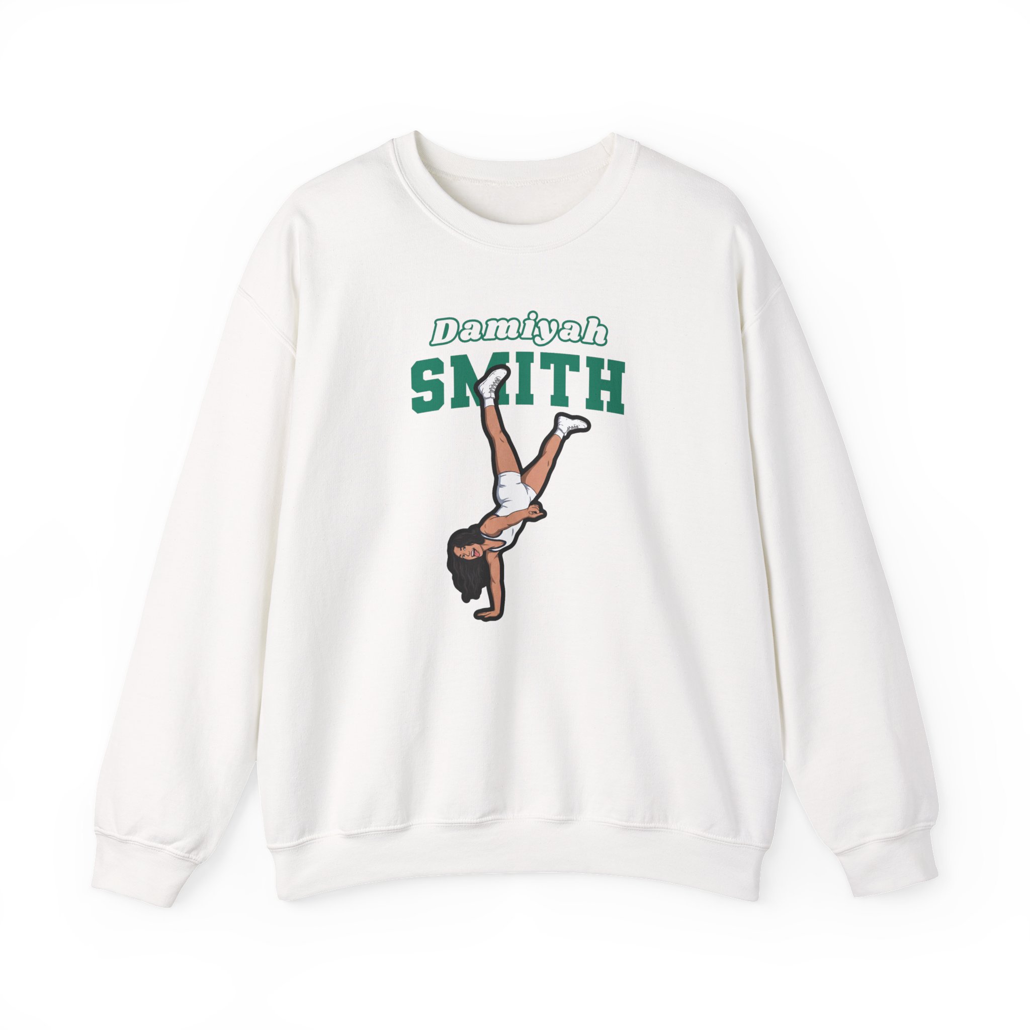 Crewneck Sweatshirt — character_name_arch in White