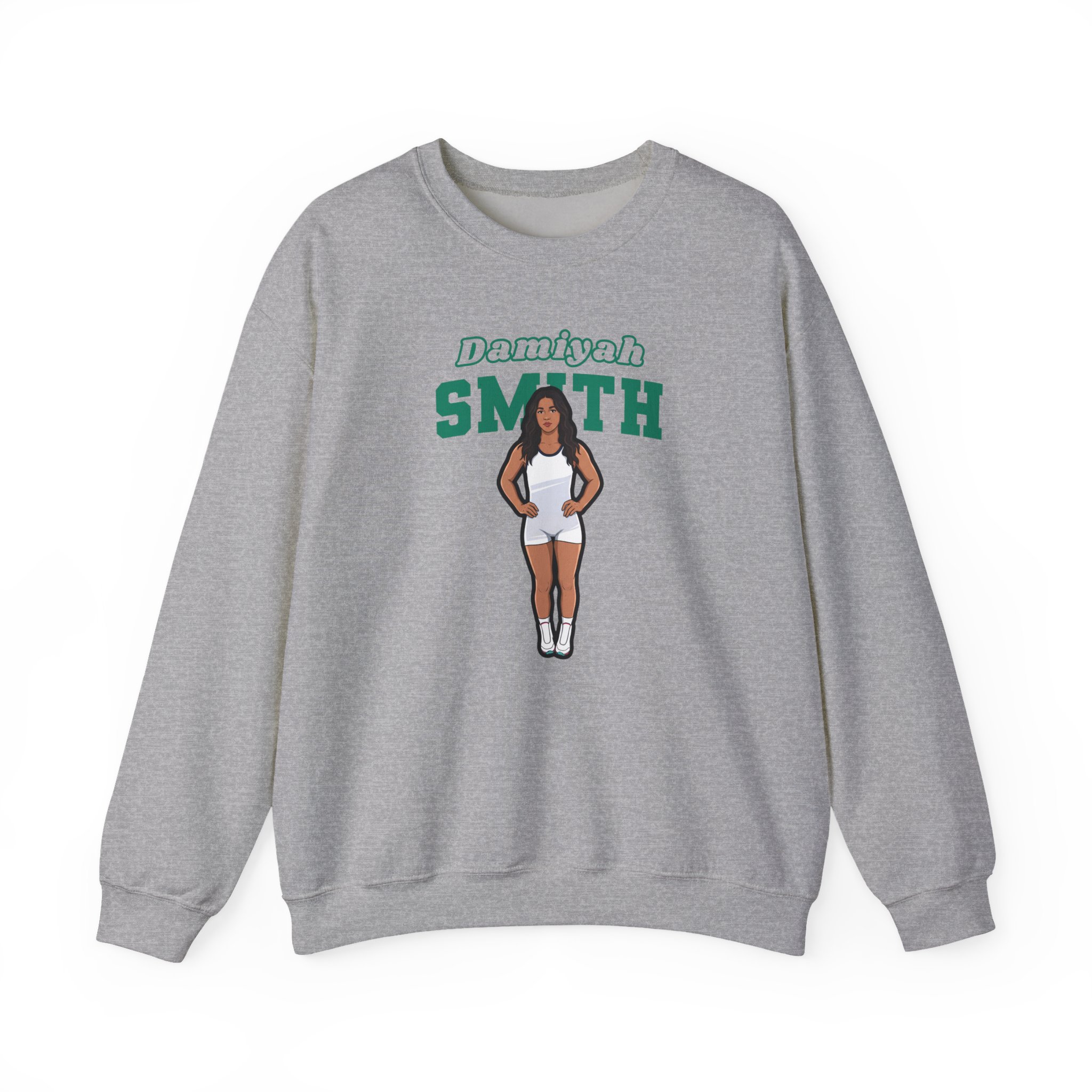 Crewneck Sweatshirt — character_name_arch in Grey